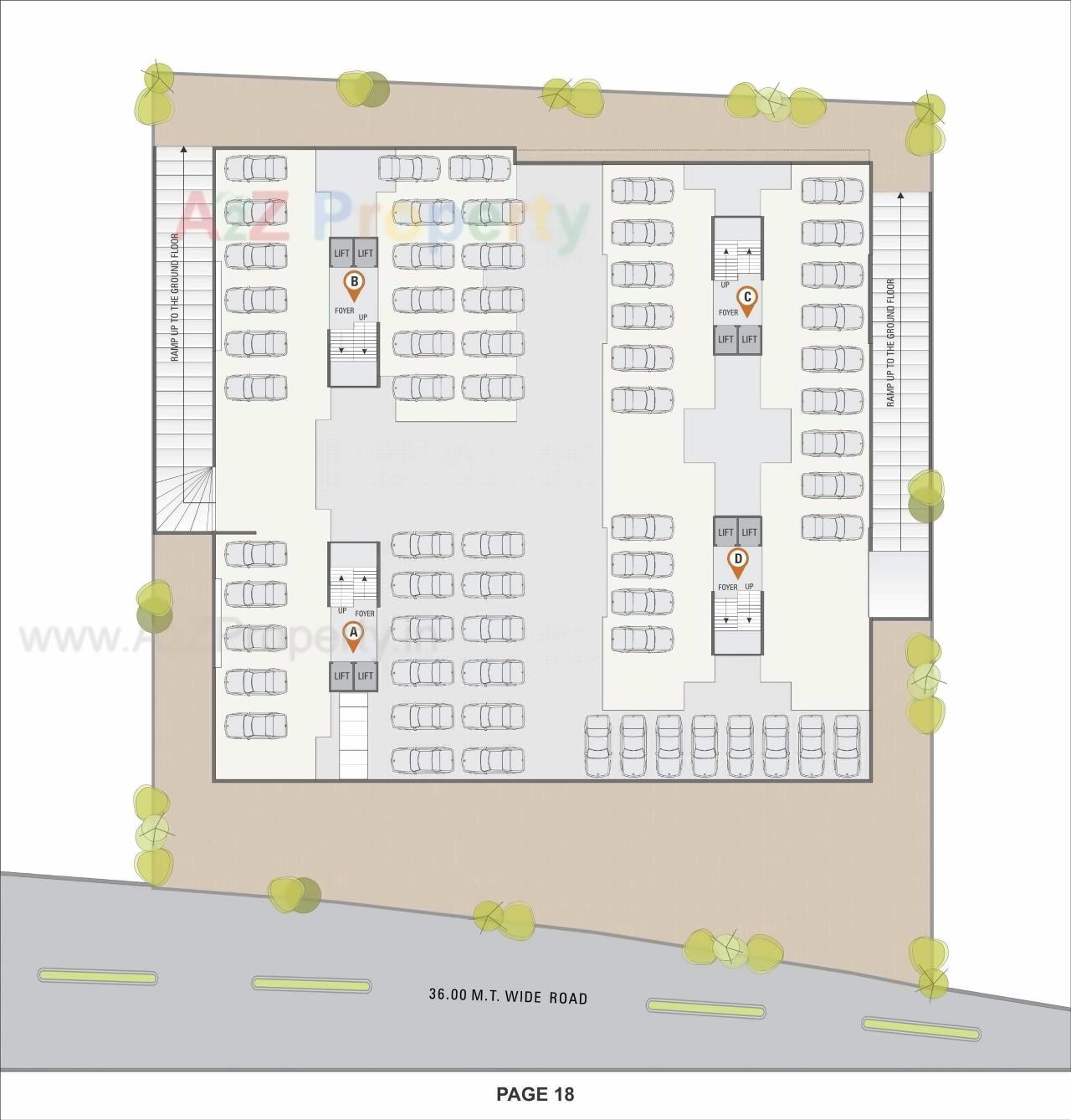 Layout of real estate project Sharnam Heights located at Kathwada, Ahmedabad, Gujarat
