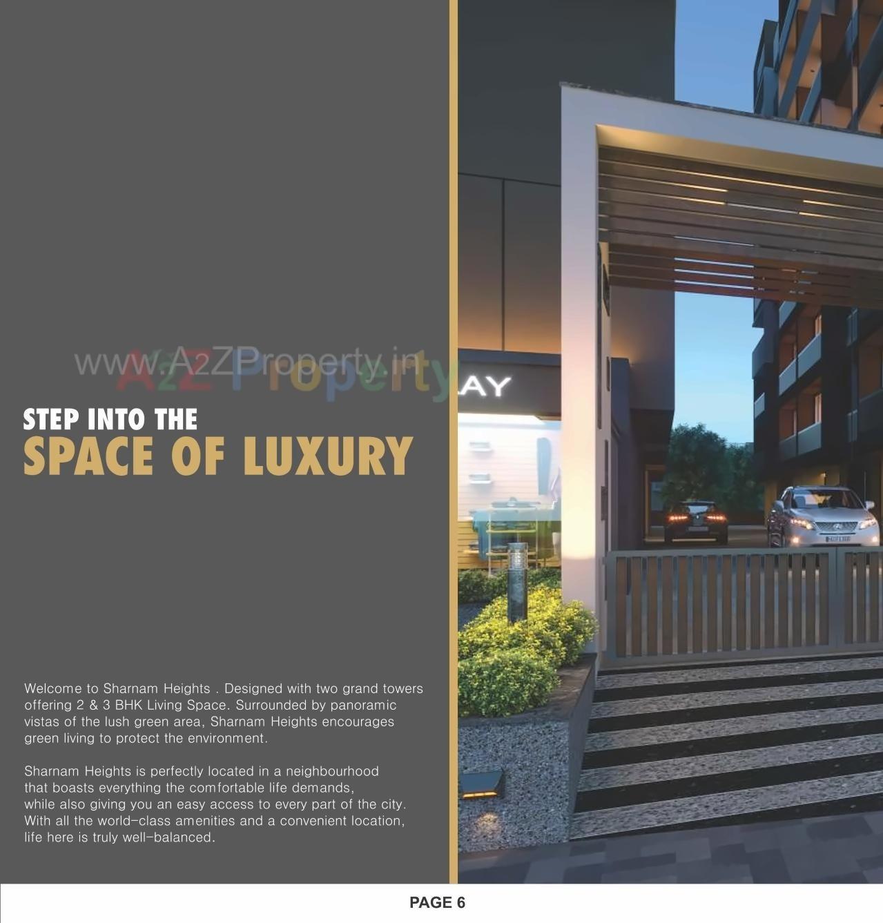 3D Elevation of real estate project Sharnam Heights located at Kathwada, Ahmedabad, Gujarat