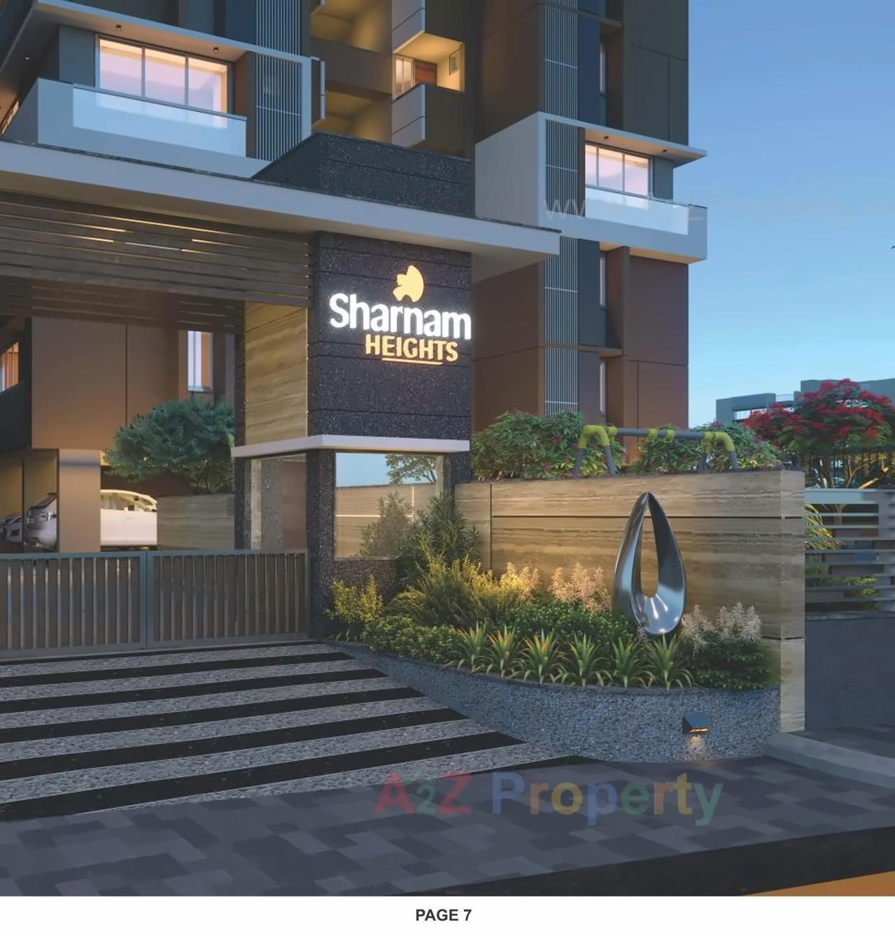 3D Elevation of real estate project Sharnam Heights located at Kathwada, Ahmedabad, Gujarat
