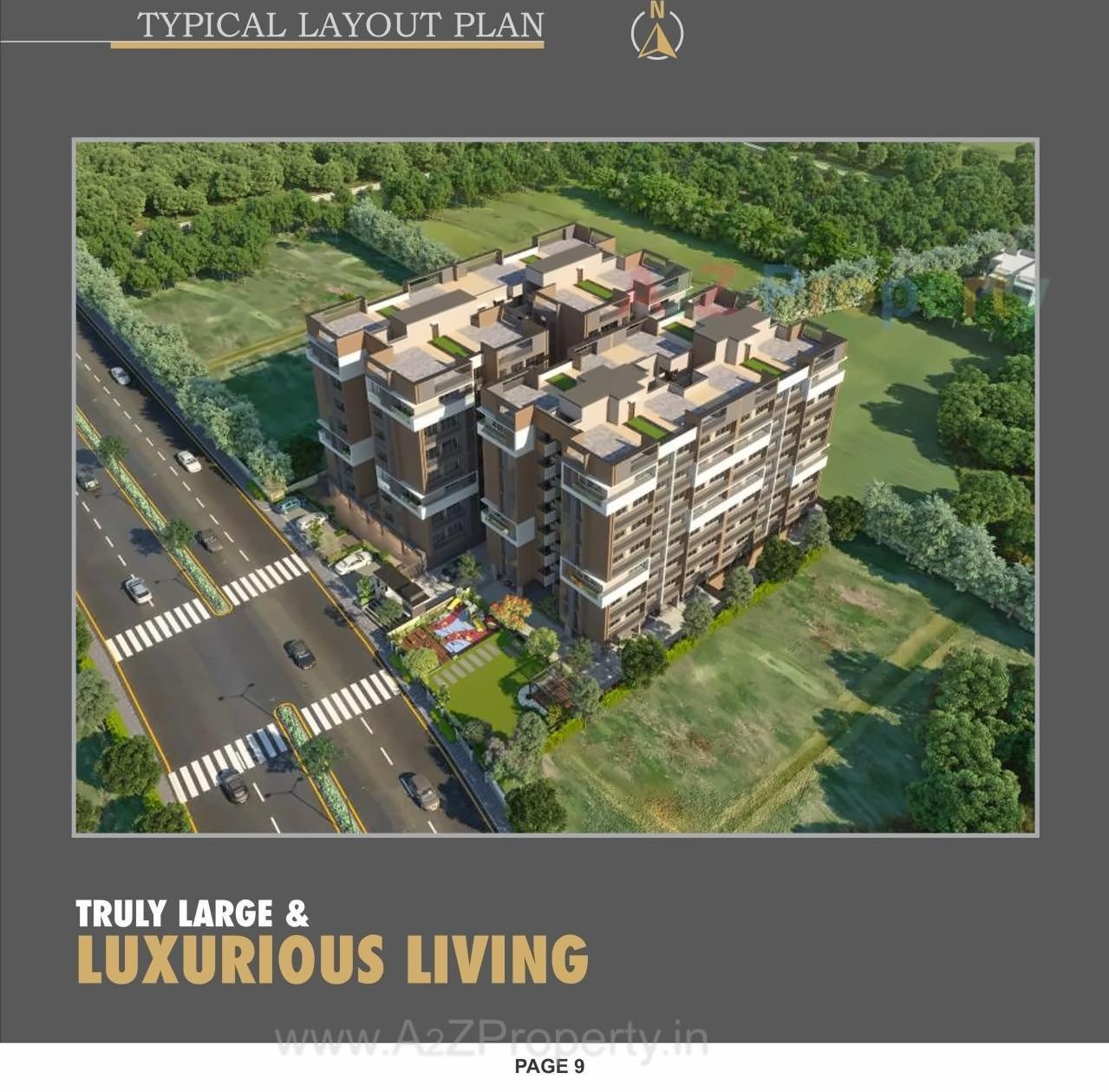3D Elevation of real estate project Sharnam Heights located at Kathwada, Ahmedabad, Gujarat