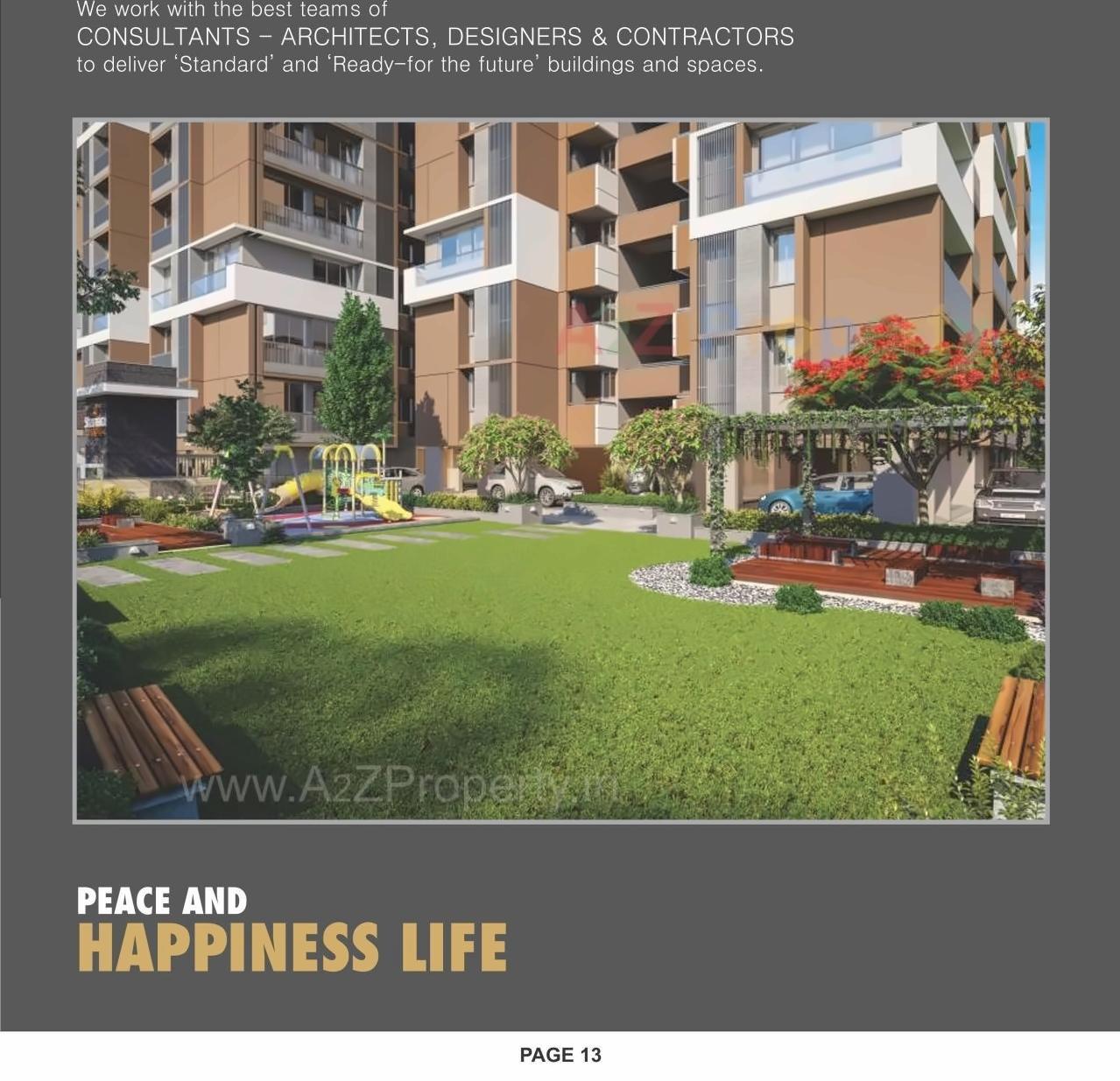 3D Elevation of real estate project Sharnam Heights located at Kathwada, Ahmedabad, Gujarat