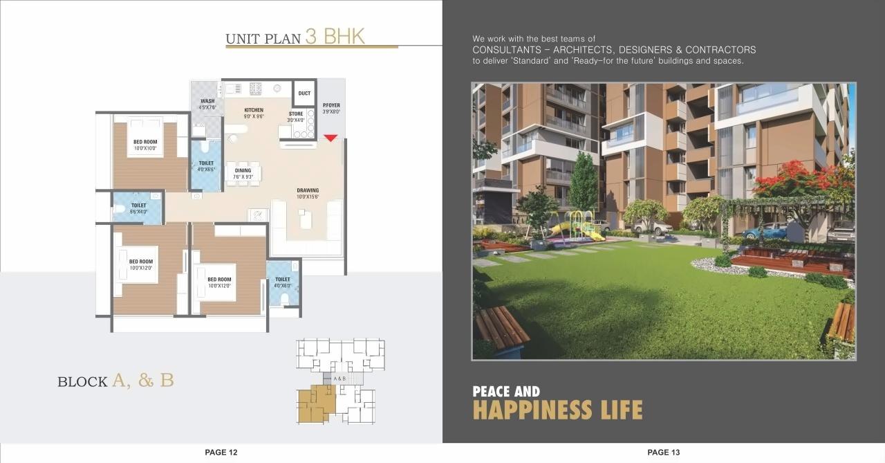 Layout of real estate project Sharnam Heights located at Kathwada, Ahmedabad, Gujarat