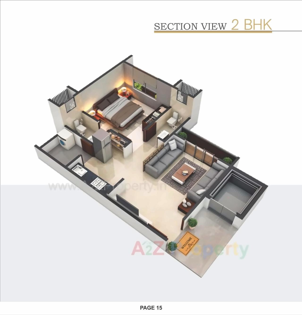 Layout of real estate project Sharnam Heights located at Kathwada, Ahmedabad, Gujarat