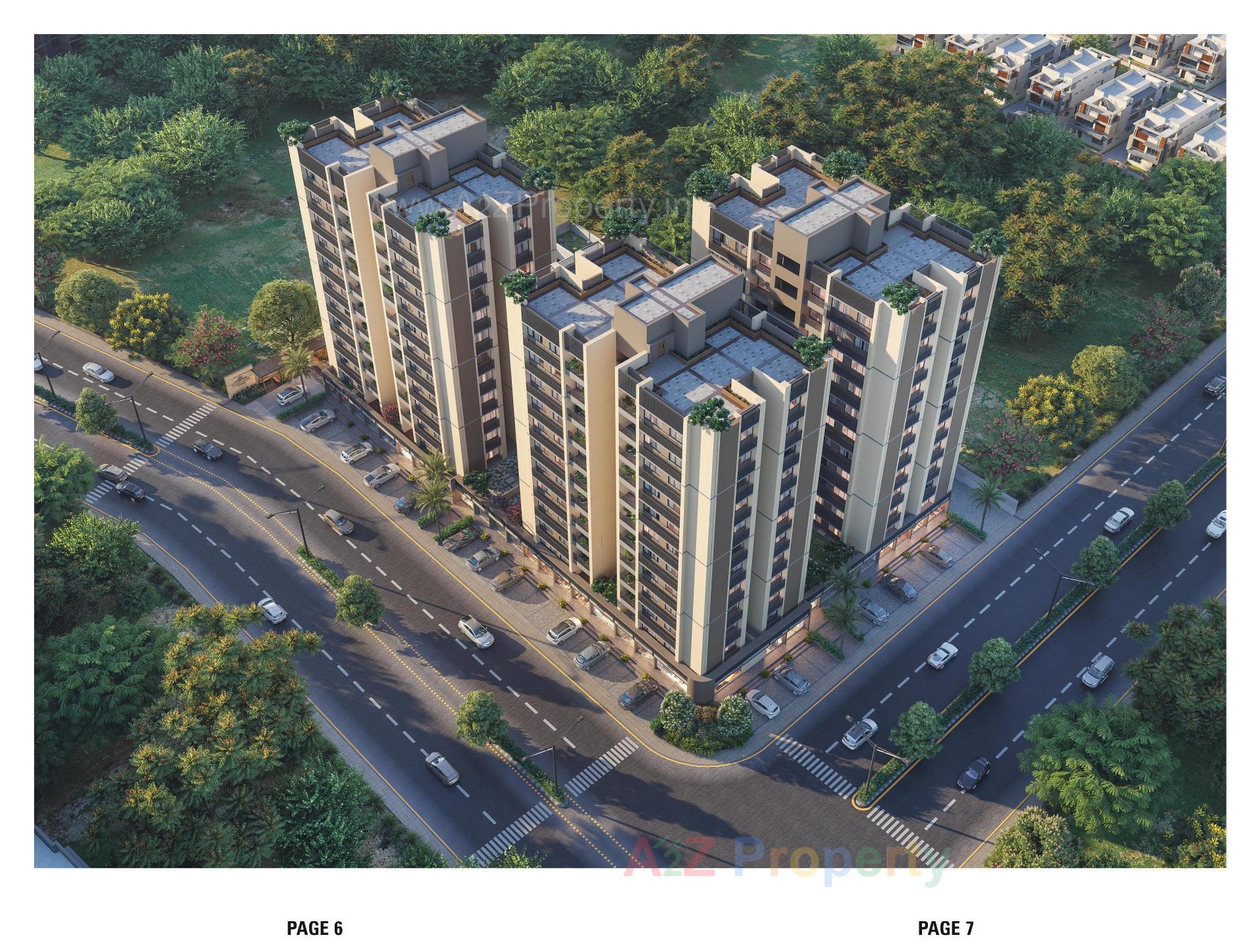 3D Elevation of real estate project Sharnam Homes located at Nikol, Ahmedabad, Gujarat