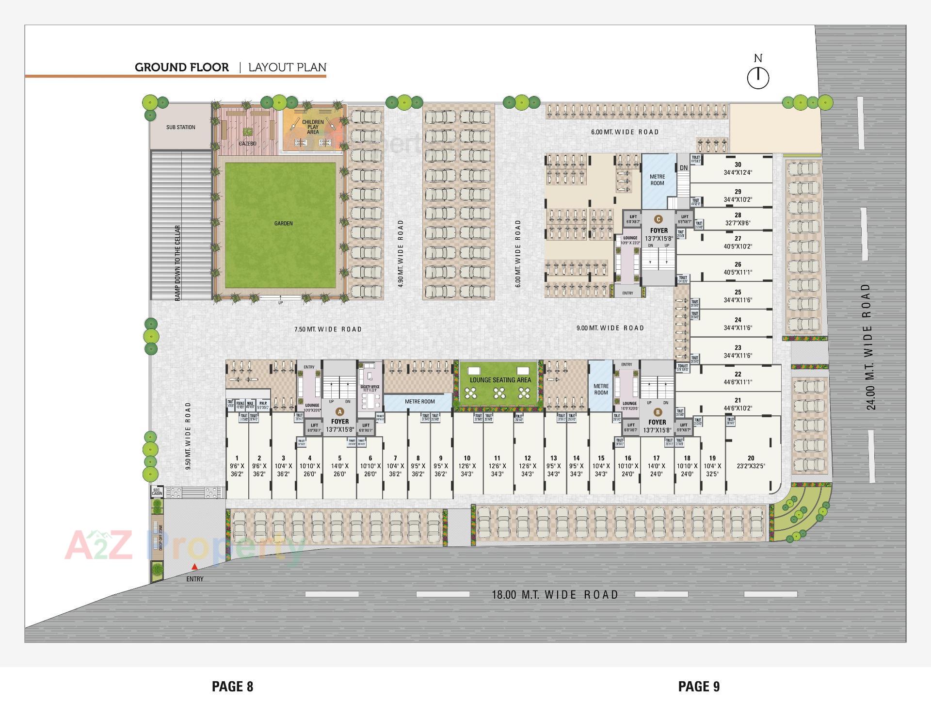Layout of real estate project Sharnam Homes located at Nikol, Ahmedabad, Gujarat