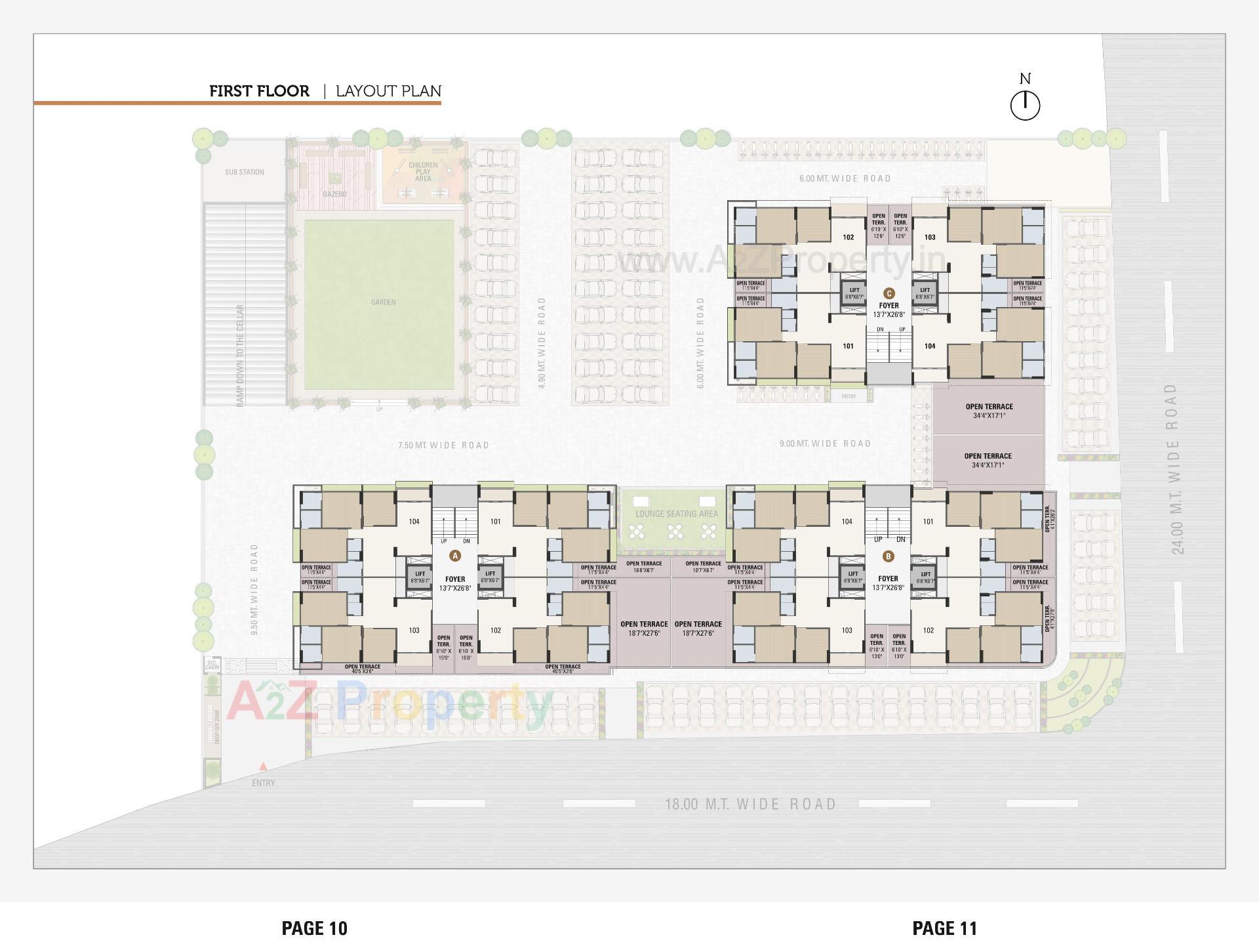 Layout of real estate project Sharnam Homes located at Nikol, Ahmedabad, Gujarat