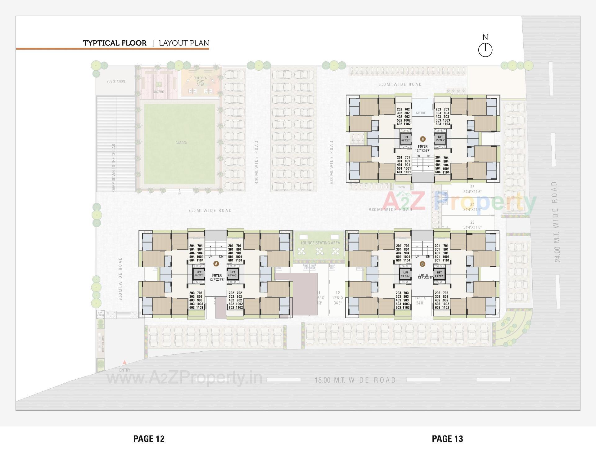 Layout of real estate project Sharnam Homes located at Nikol, Ahmedabad, Gujarat