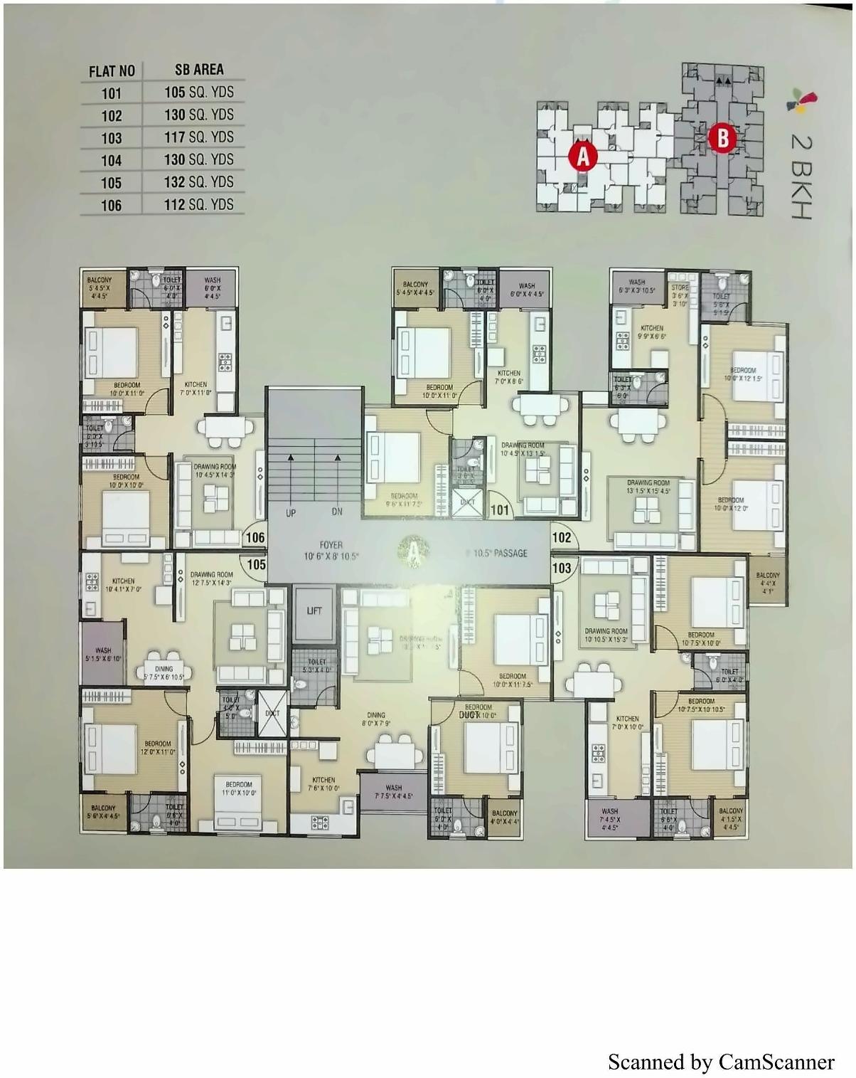 Layout of real estate project Sharnam Paradise located at Vastral, Ahmedabad, Gujarat