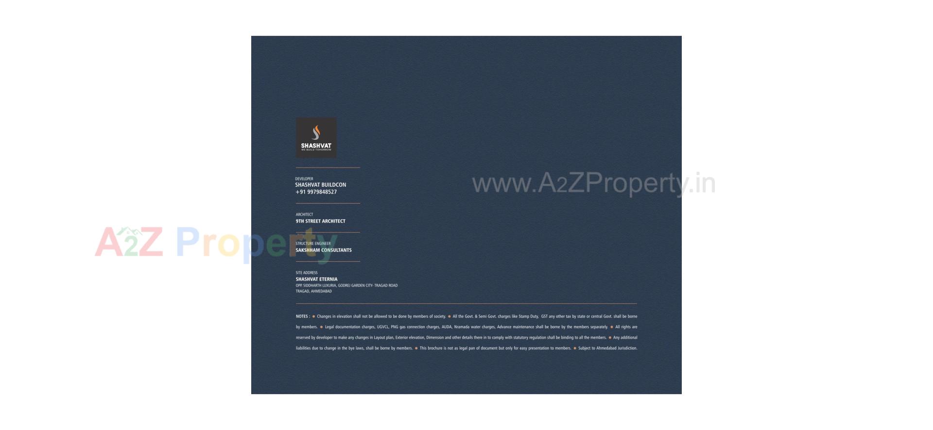  of real estate project Shashvat Eternia located at Traghad, Ahmedabad, Gujarat