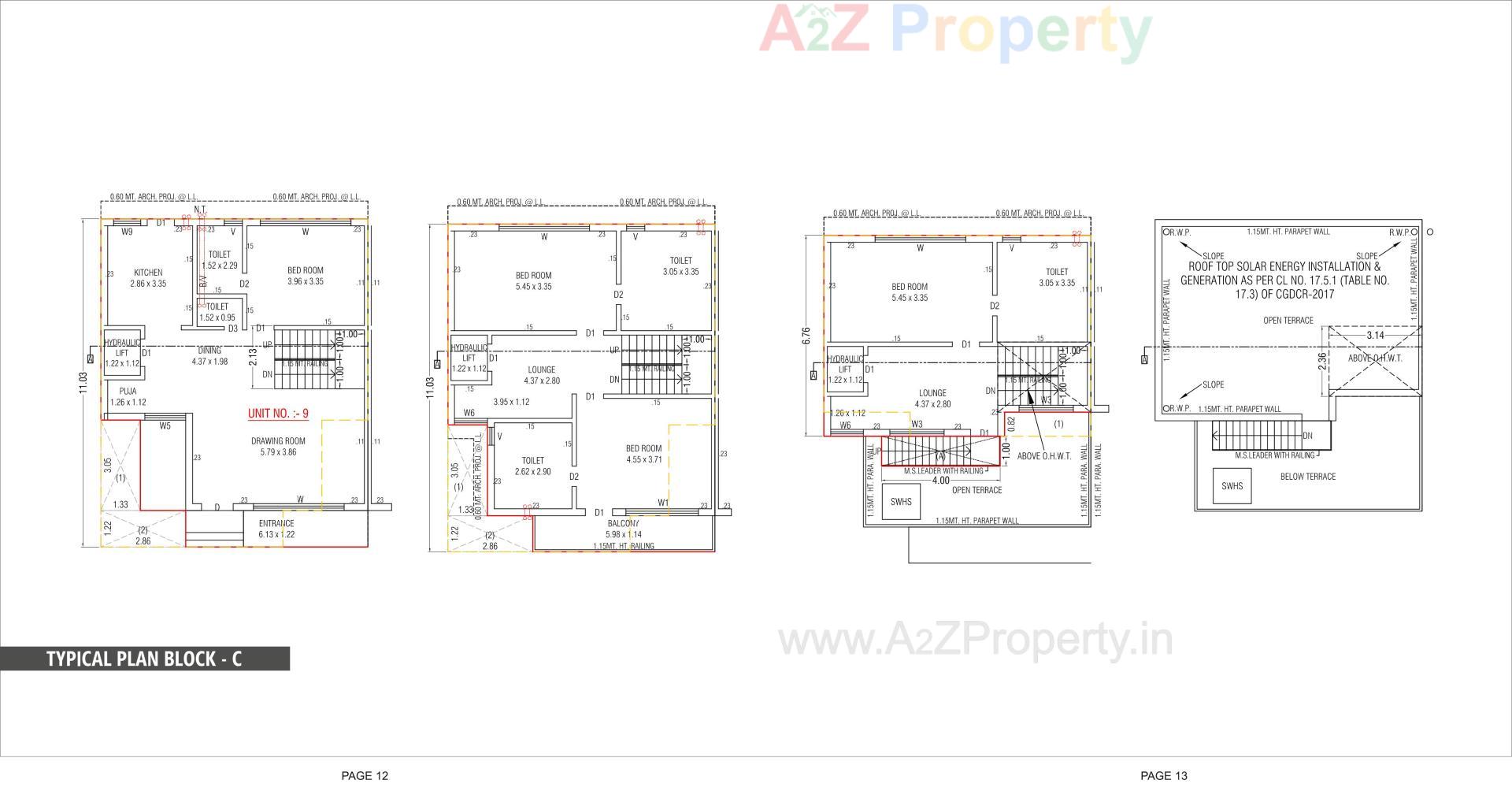 Layout of real estate project Shashwat Elysium located at Chandkheda, Ahmedabad, Gujarat