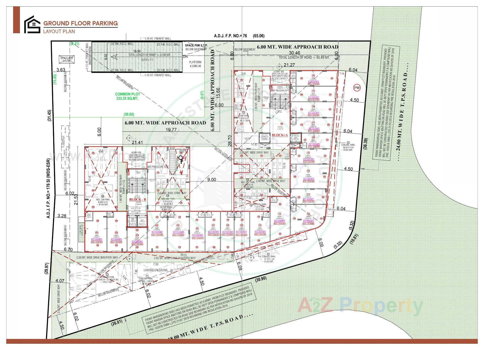 Layout of real estate project Shashwat Empire located at Kathwada, Ahmedabad, Gujarat