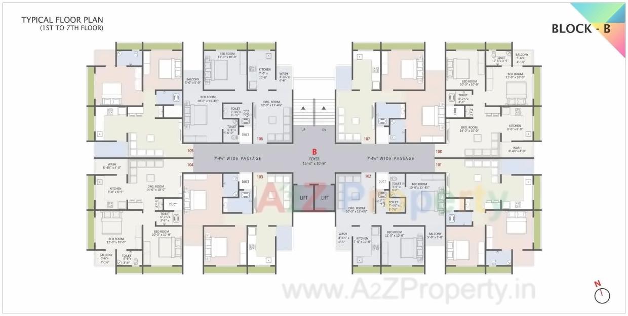 Layout of real estate project Shashwat Paradise located at Vastral, Ahmedabad, Gujarat