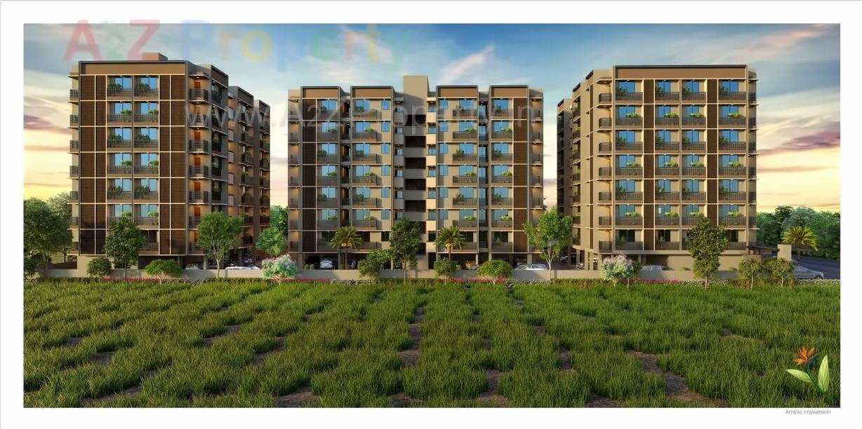 3D Elevation of real estate project Shashwat Paradise located at Vastral, Ahmedabad, Gujarat