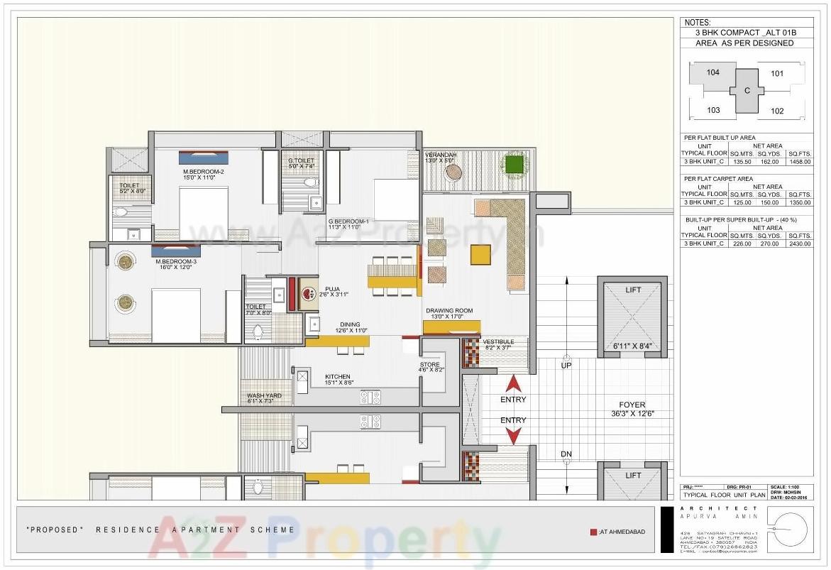 Layout of real estate project Shashwat Skyz located at Acher, Ahmedabad, Gujarat