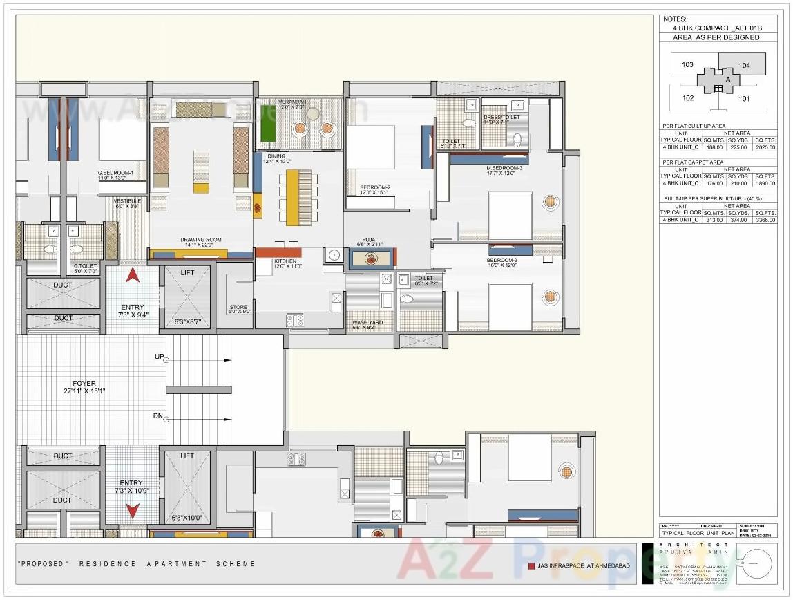 Layout of real estate project Shashwat Skyz located at Acher, Ahmedabad, Gujarat