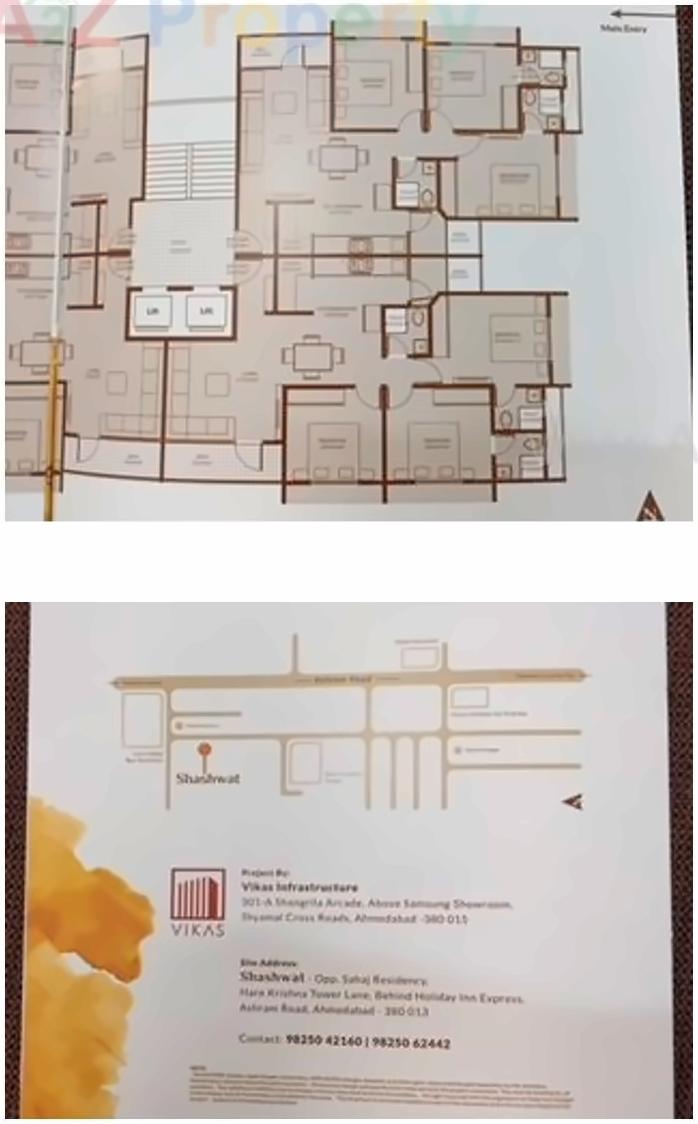 Layout of real estate project Shashwat located at Vadaj, Ahmedabad, Gujarat