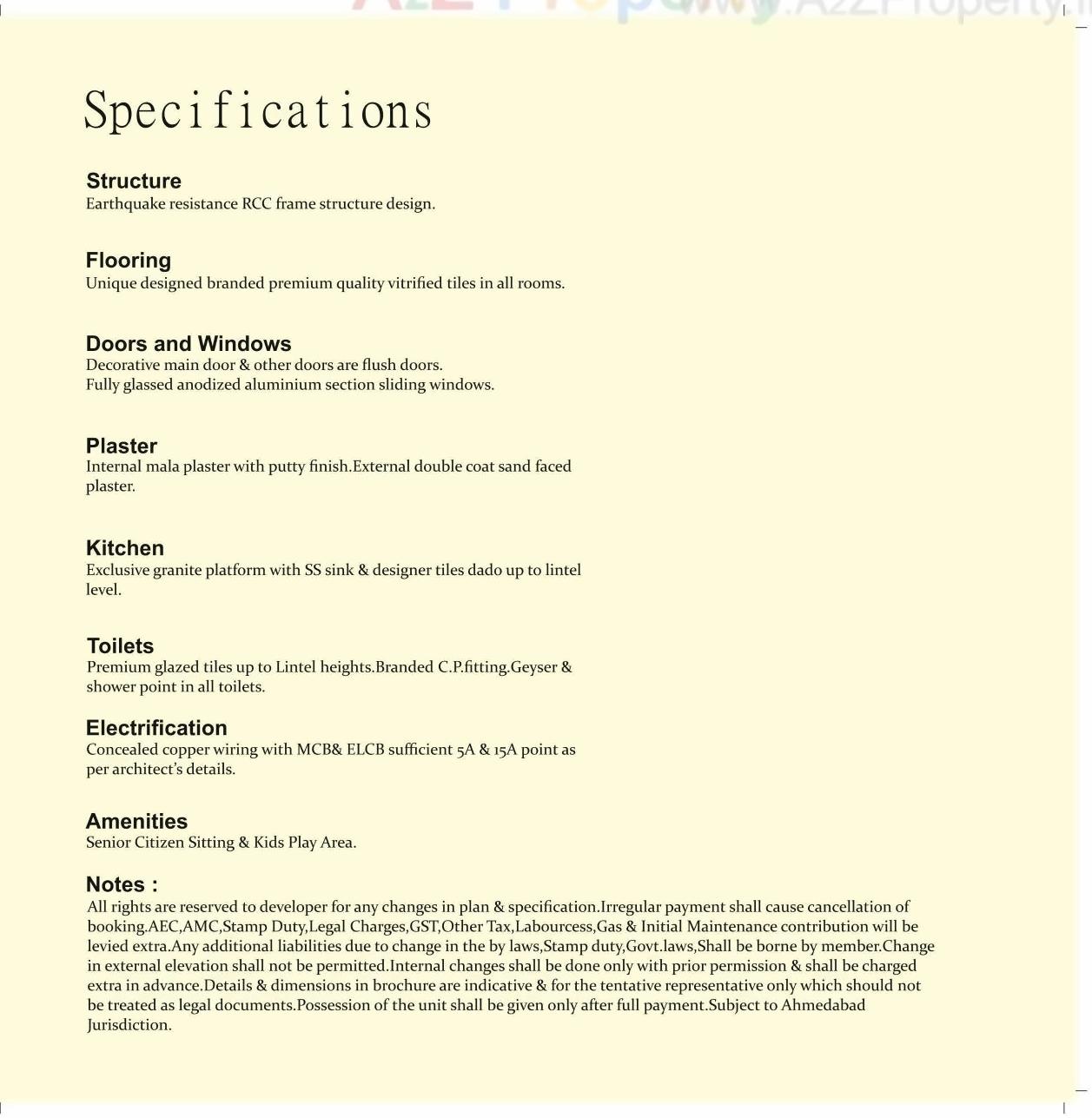 Project Specifications