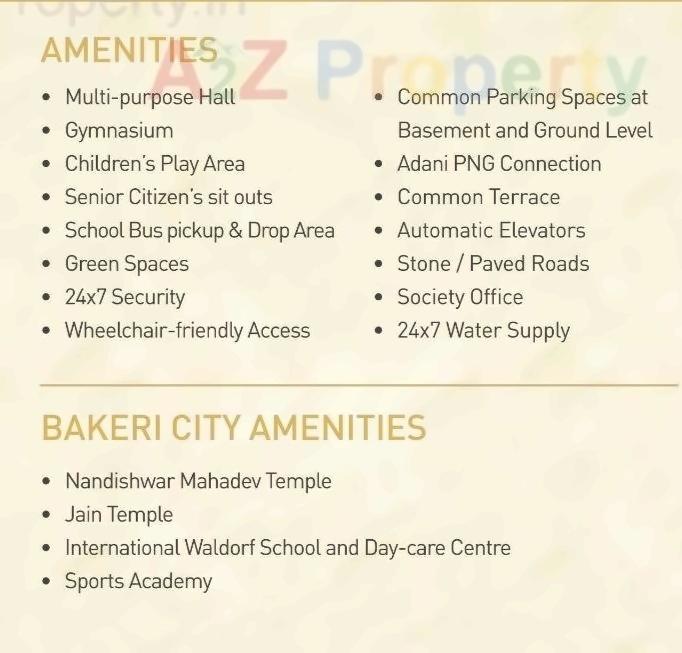 Amenities of Shaunak Apartments