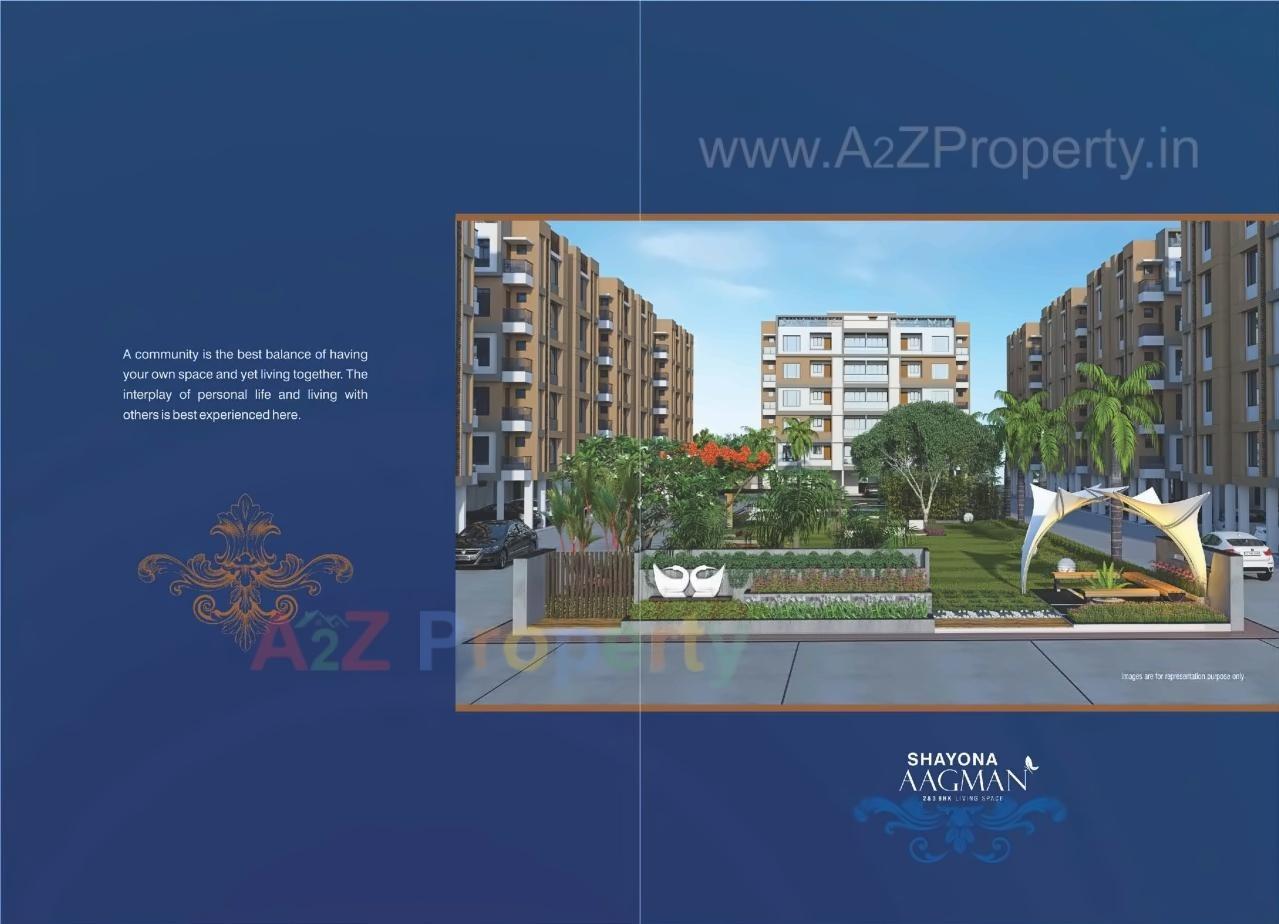 3D Elevation of real estate project Shayona Aagman   Block D To O located at Gota, Ahmedabad, Gujarat