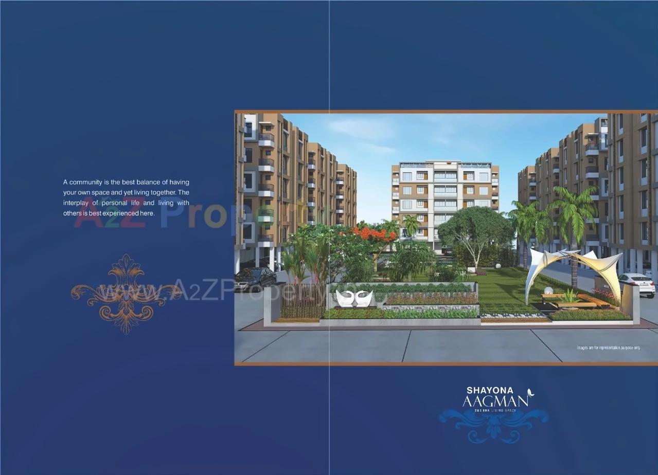 3D Elevation of real estate project Shayona Aagman Block located at Gota, Ahmedabad, Gujarat