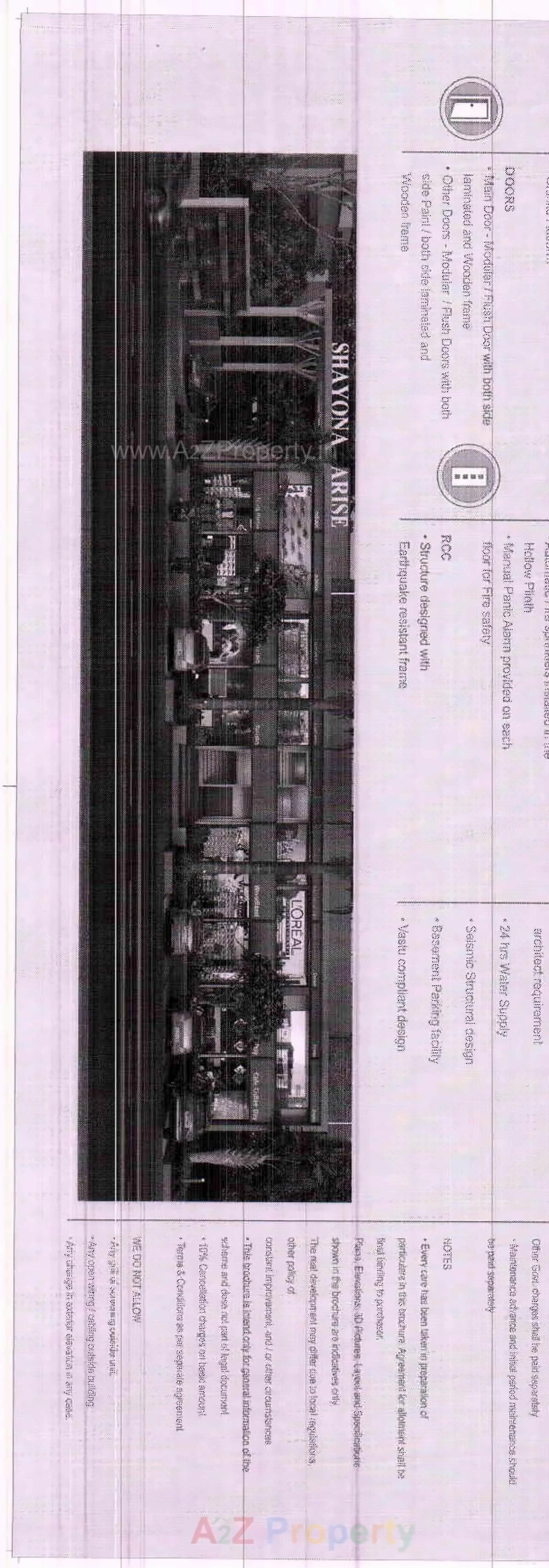 Layout of real estate project Shayona Arise located at Hanspura, Ahmedabad, Gujarat