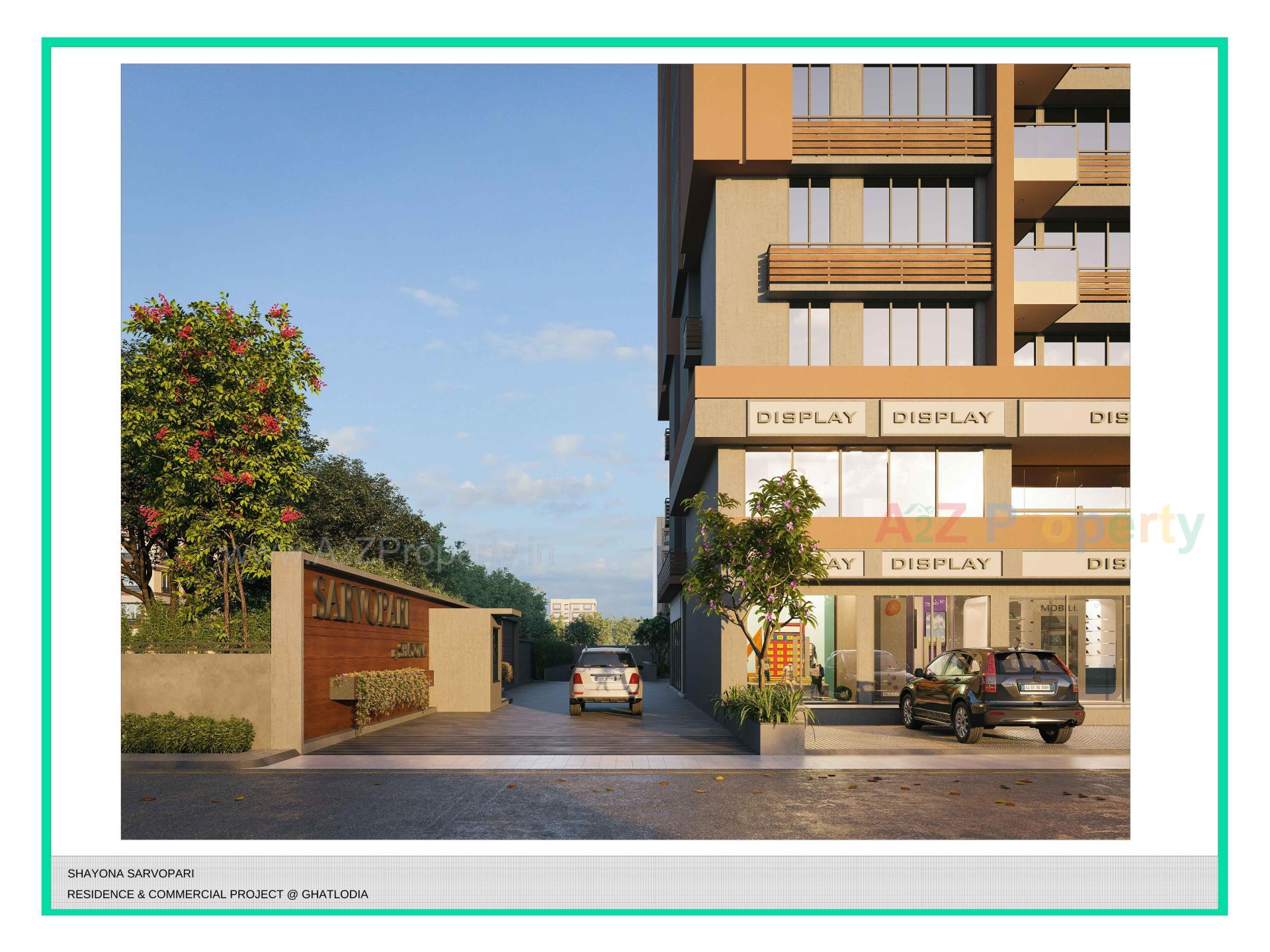 3D Elevation of real estate project Shayona Sarvopari located at Chandlodia, Ahmedabad, Gujarat