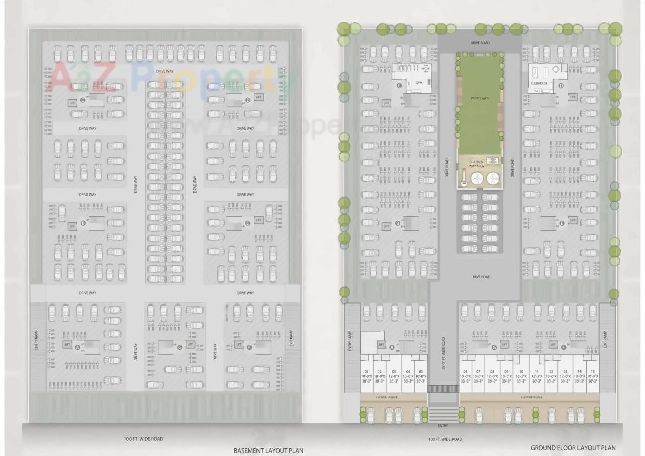 Layout of real estate project Shayona Shikhar located at Gota, Ahmedabad, Gujarat