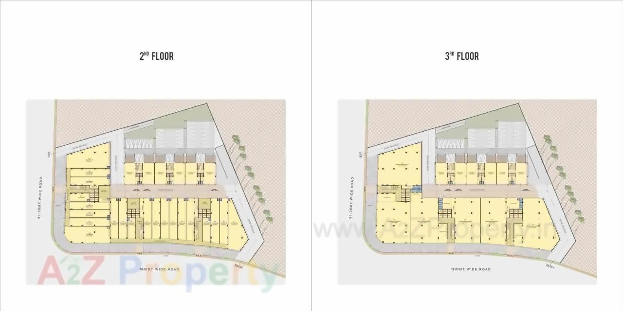 Layout of real estate project Sheetal Westpark Imperia located at Vastrapur, Ahmedabad, Gujarat