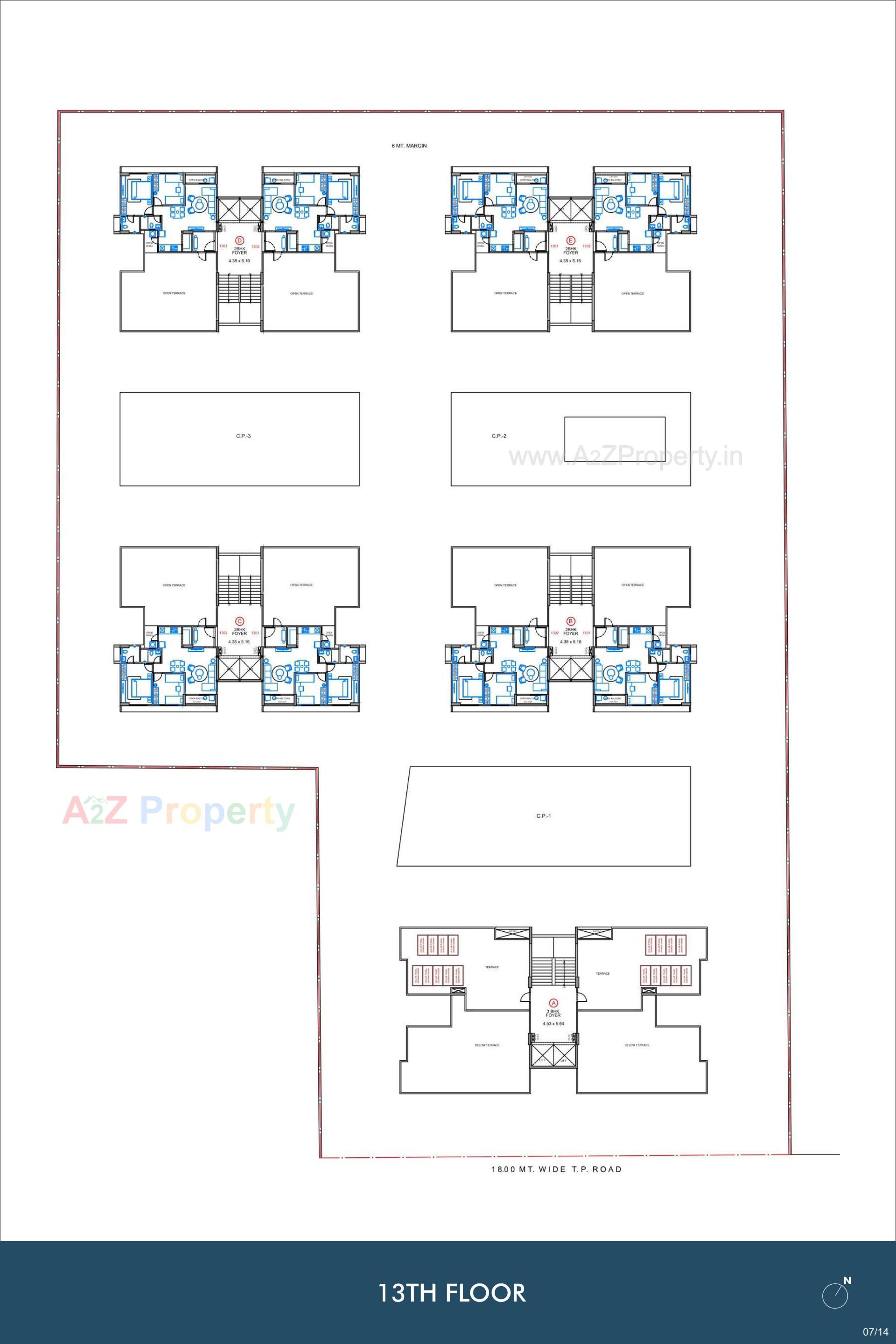 Layout of real estate project Sheladia Divine located at Bopal, Ahmedabad, Gujarat