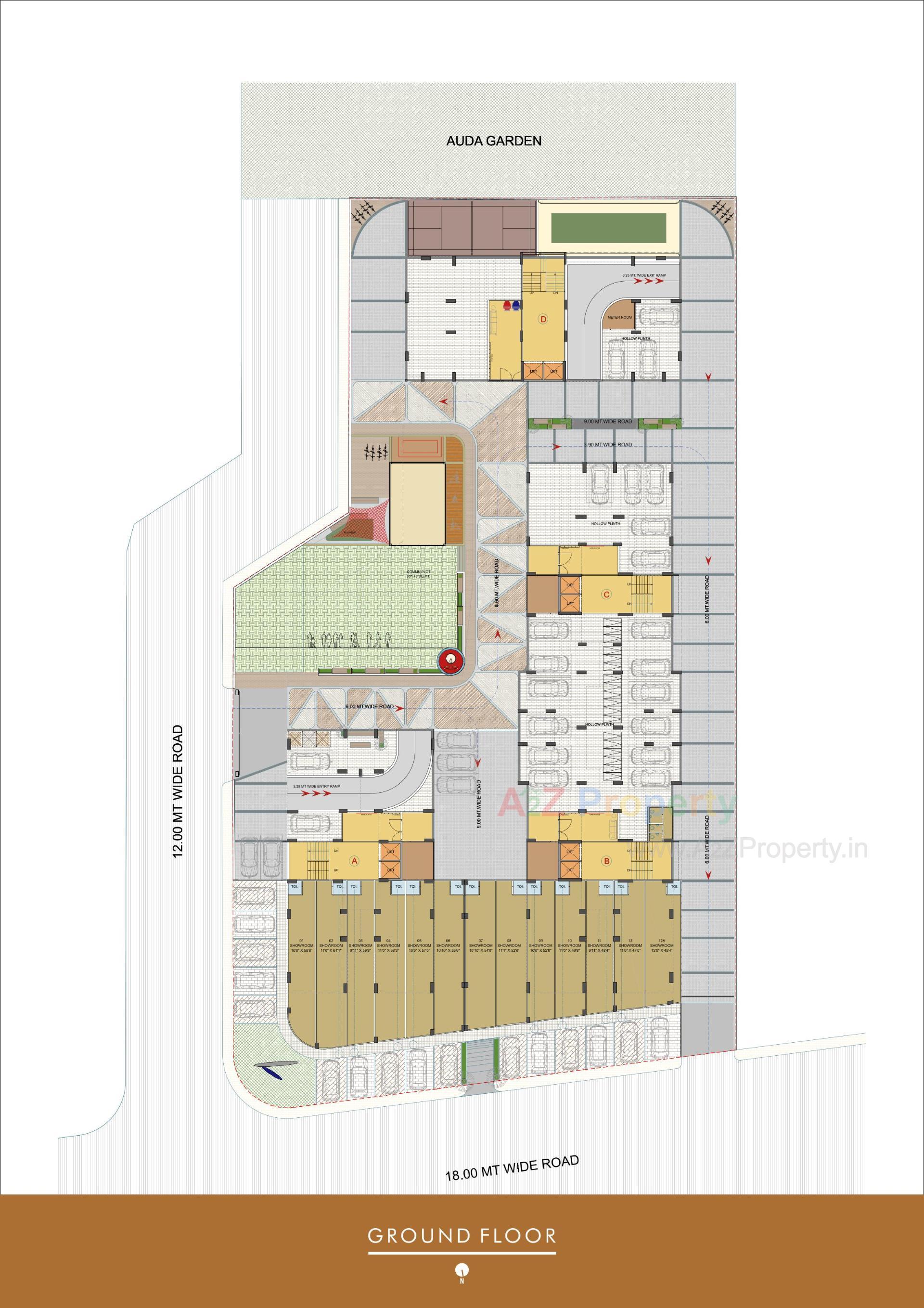 Layout of real estate project Sheladia Luxuria located at Shela, Ahmedabad, Gujarat
