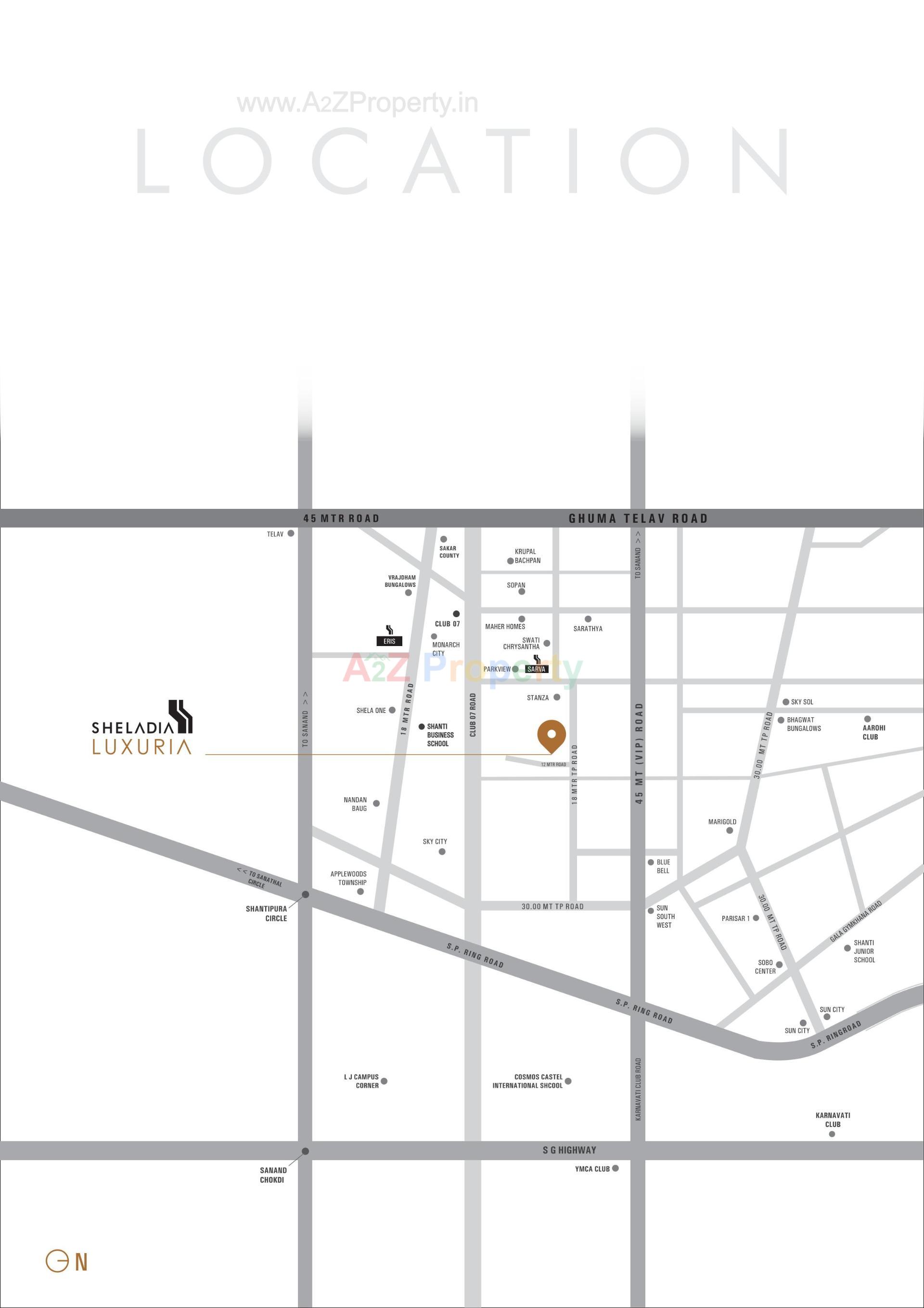  of real estate project Sheladia Luxuria located at Shela, Ahmedabad, Gujarat