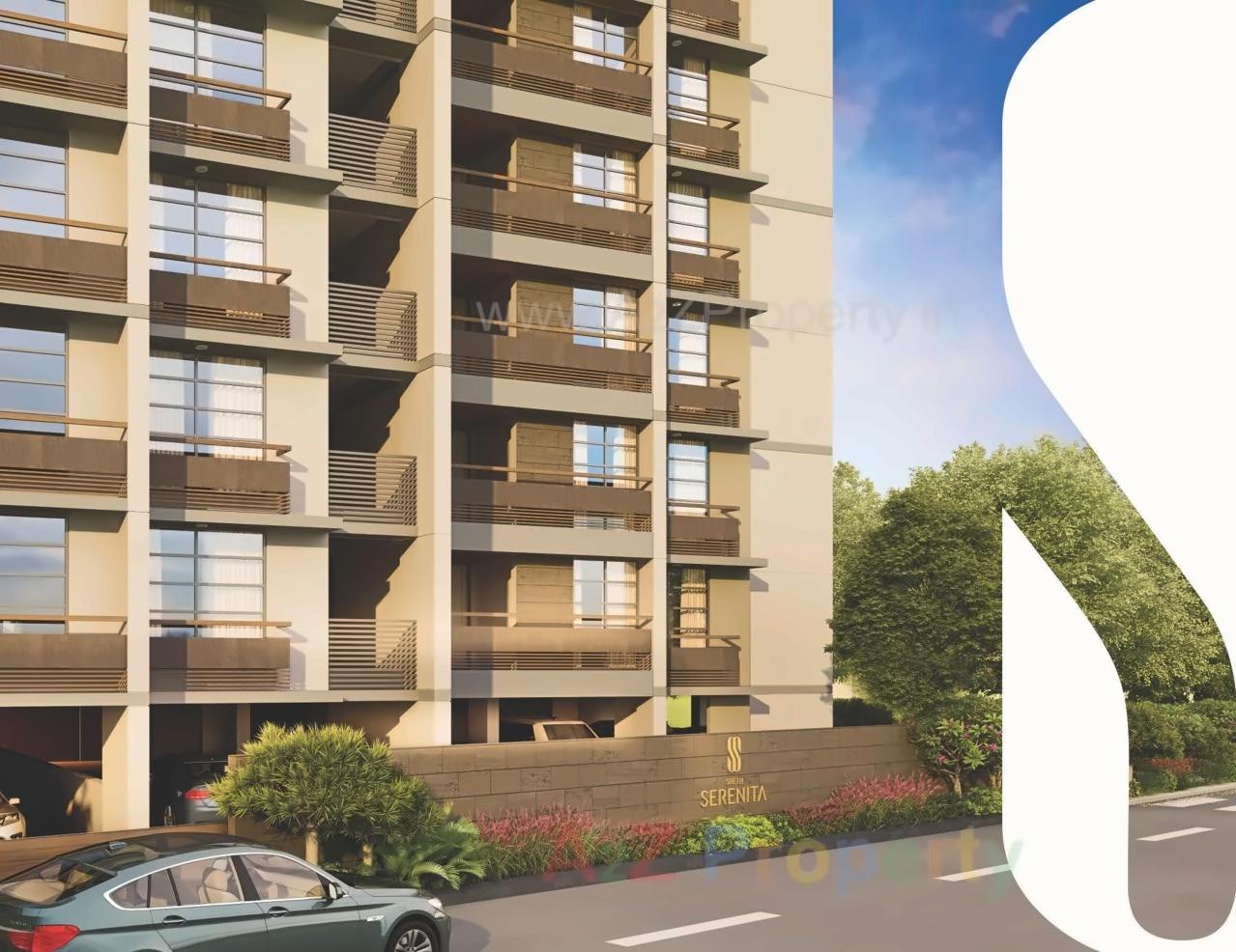 3D Elevation of real estate project Sheth Serenita located at Chadavad, Ahmedabad, Gujarat