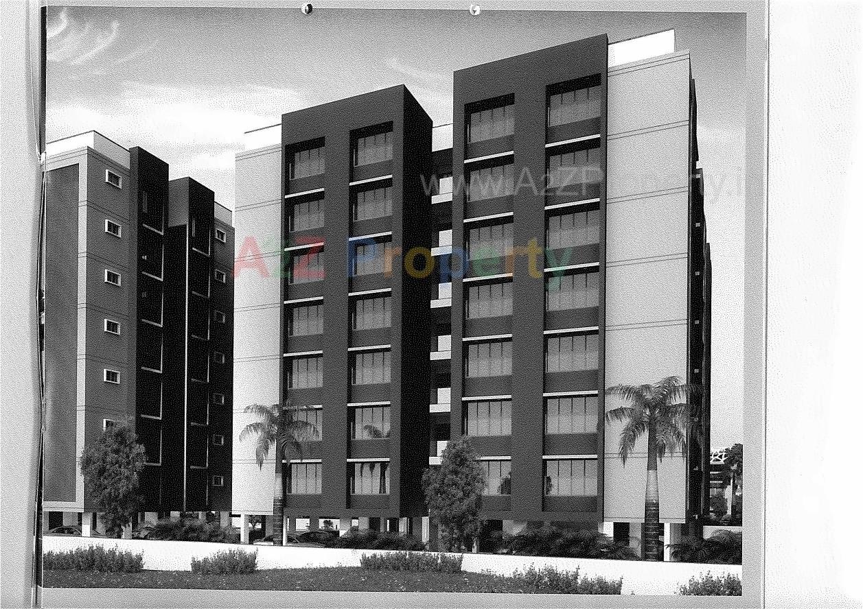 3D Elevation of real estate project Shikhar Avenue   Block located at Chiloda, Ahmedabad, Gujarat