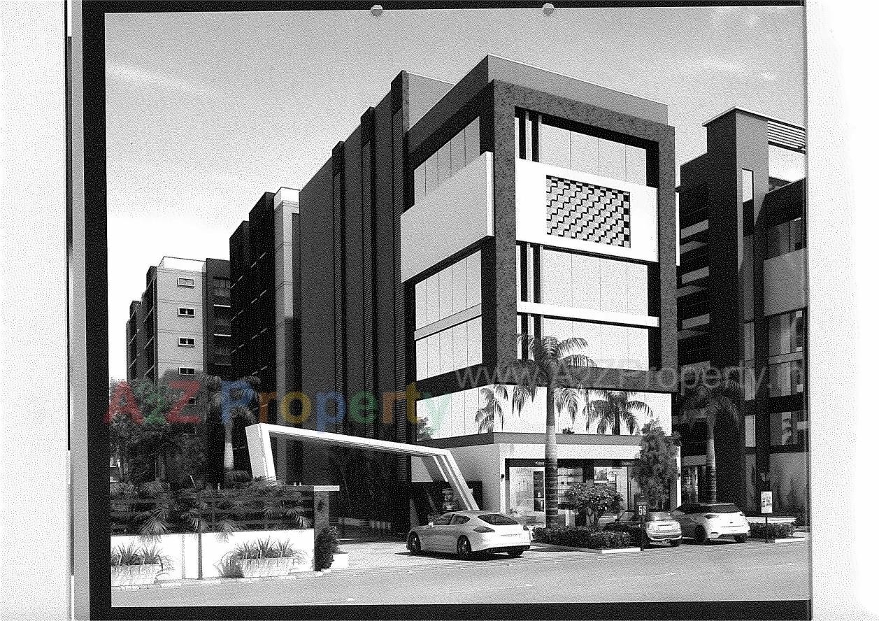 3D Elevation of real estate project Shikhar Avenue   Block located at Chiloda, Ahmedabad, Gujarat