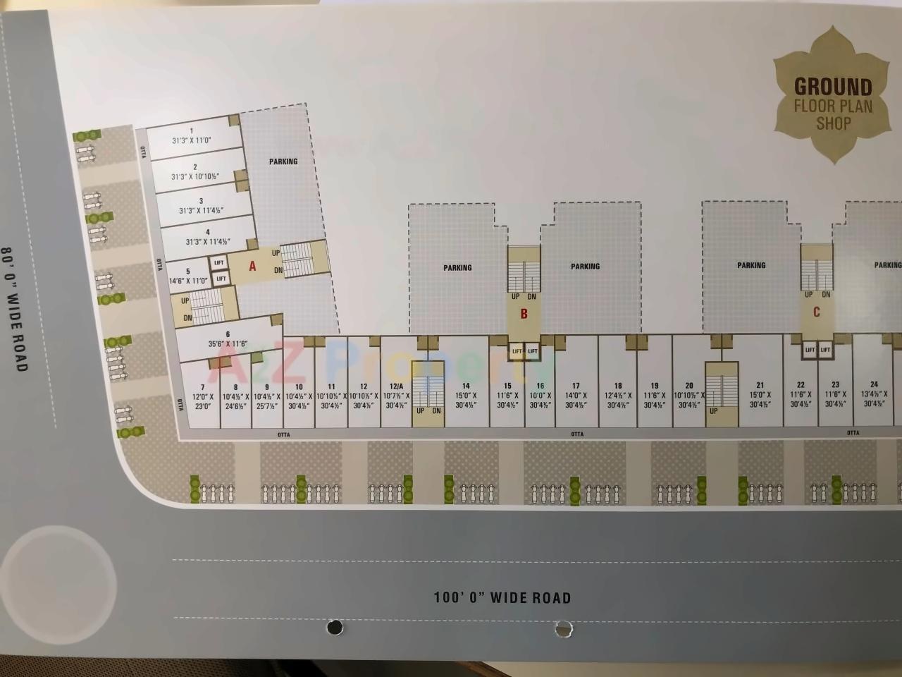 Layout of real estate project Shikhar Residency located at Nana-chiloda, Ahmedabad, Gujarat