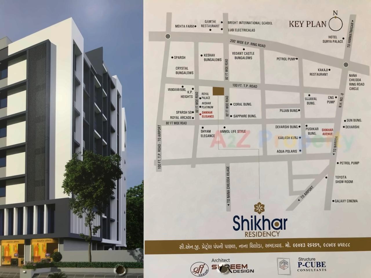  of real estate project Shikhar Residency located at Nana-chiloda, Ahmedabad, Gujarat