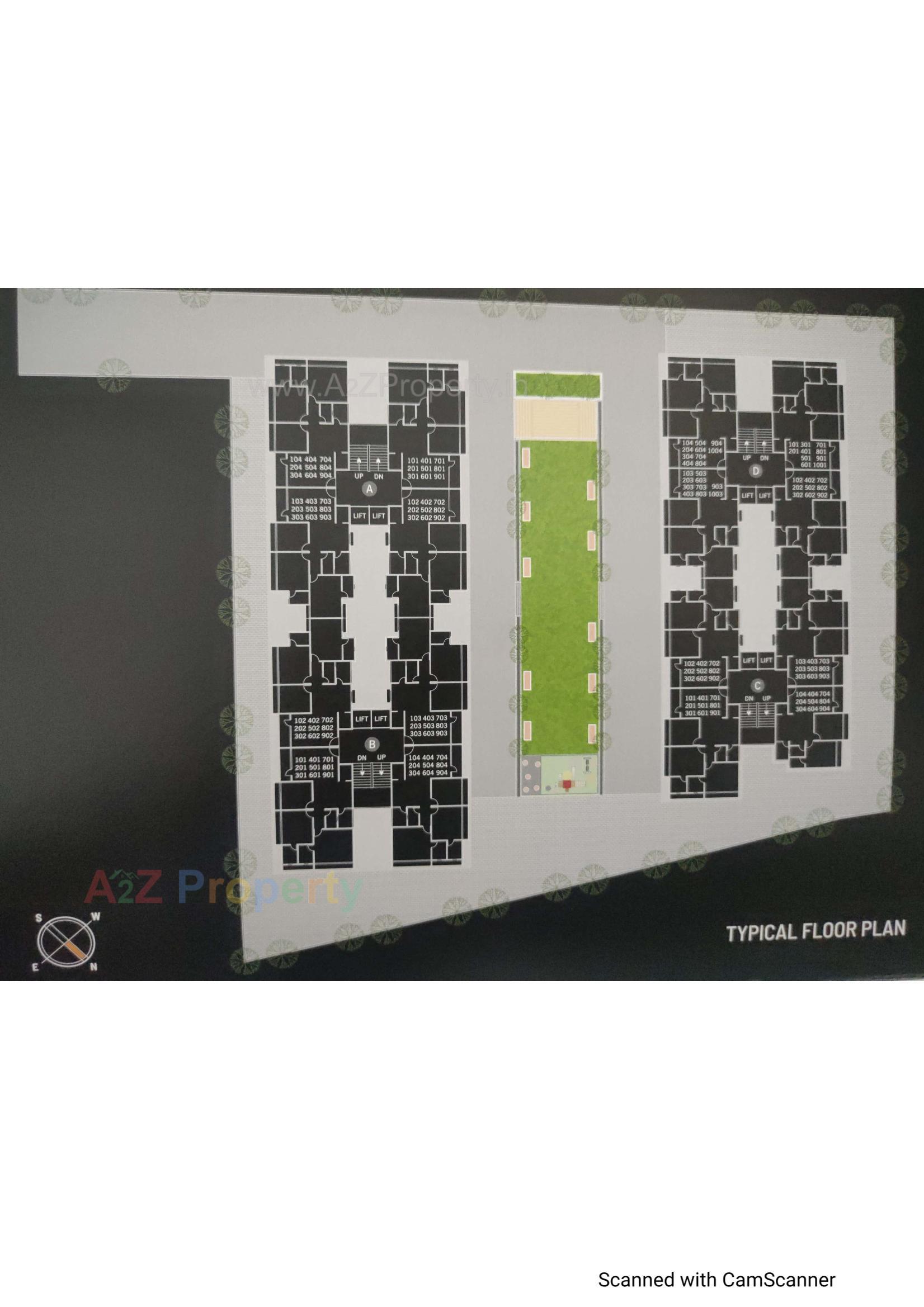 Layout of real estate project Shikhar Shine located at Chiloda, Ahmedabad, Gujarat