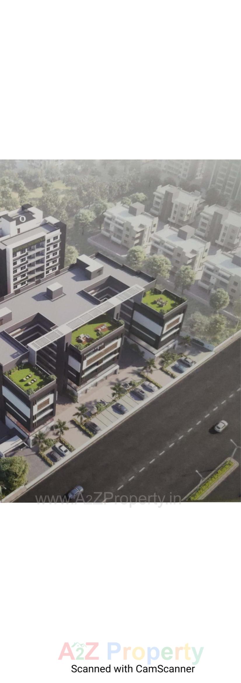 3D Elevation of real estate project Shikhar Shine located at Chiloda, Ahmedabad, Gujarat