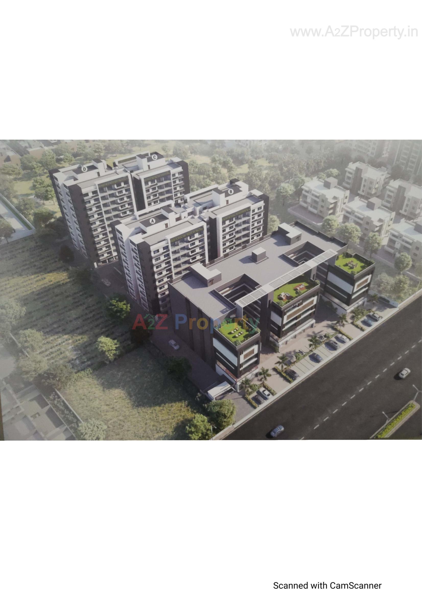3D Elevation of real estate project Shikhar Shine located at Chiloda, Ahmedabad, Gujarat
