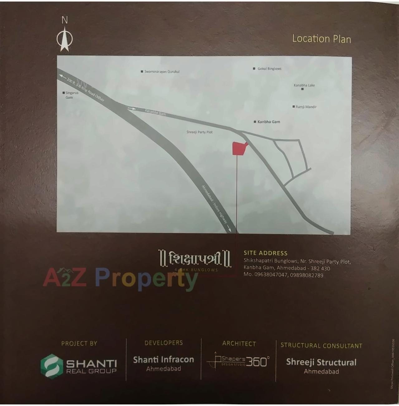  of real estate project Shikshapatri Bunglows located at Kanbha, Ahmedabad, Gujarat