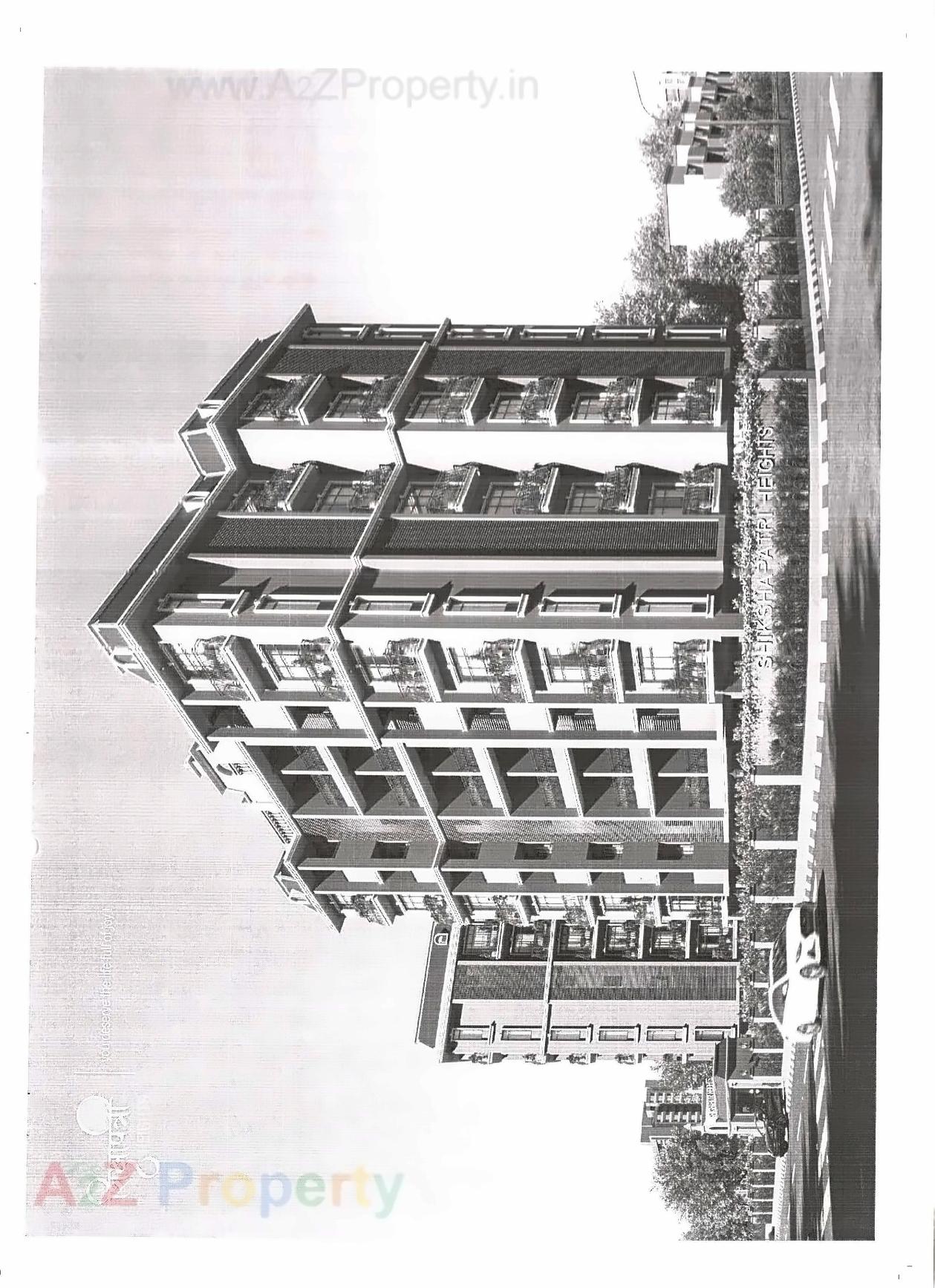 3D Elevation of real estate project Shikshapatri Height located at Ahmedabad, Ahmedabad, Gujarat