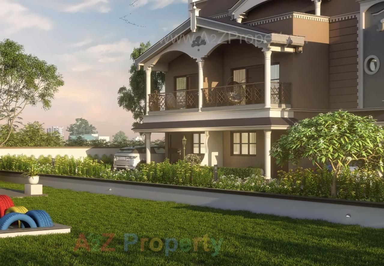 3D Elevation of real estate project Shikshapatri Villa located at Kanbha, Ahmedabad, Gujarat