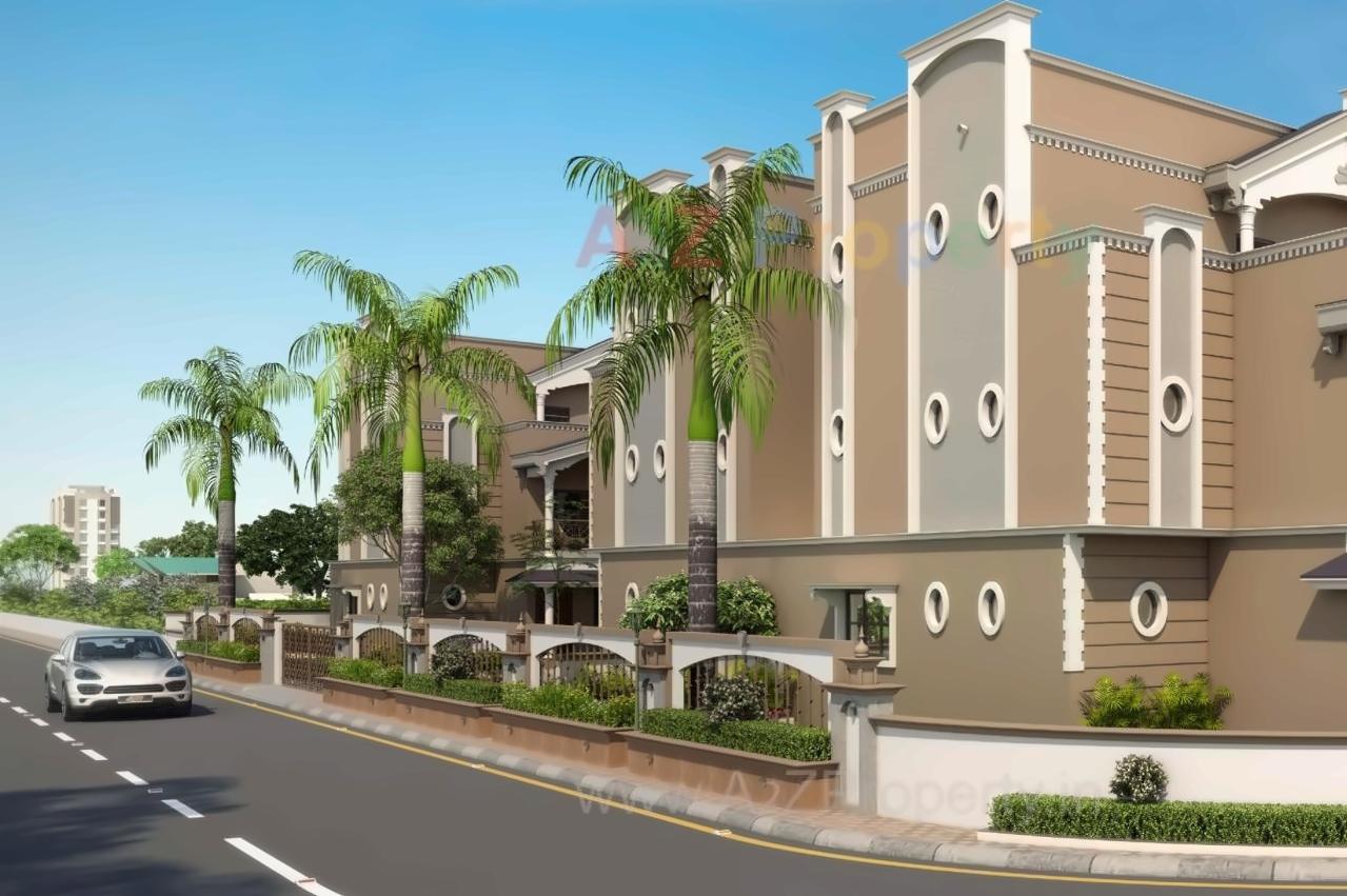 3D Elevation of real estate project Shikshapatri Villa located at Kanbha, Ahmedabad, Gujarat