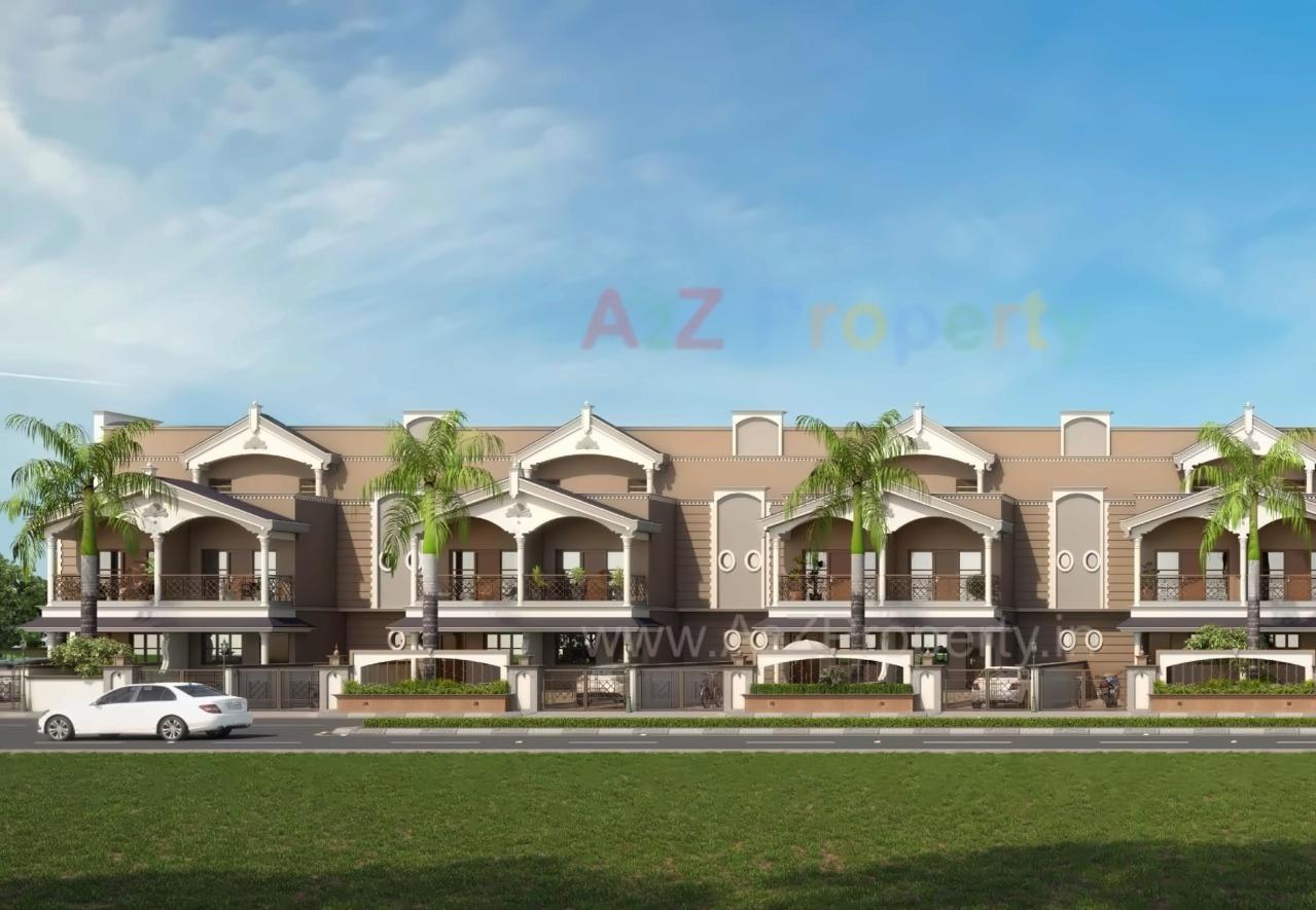 3D Elevation of real estate project Shikshapatri Villa located at Kanbha, Ahmedabad, Gujarat
