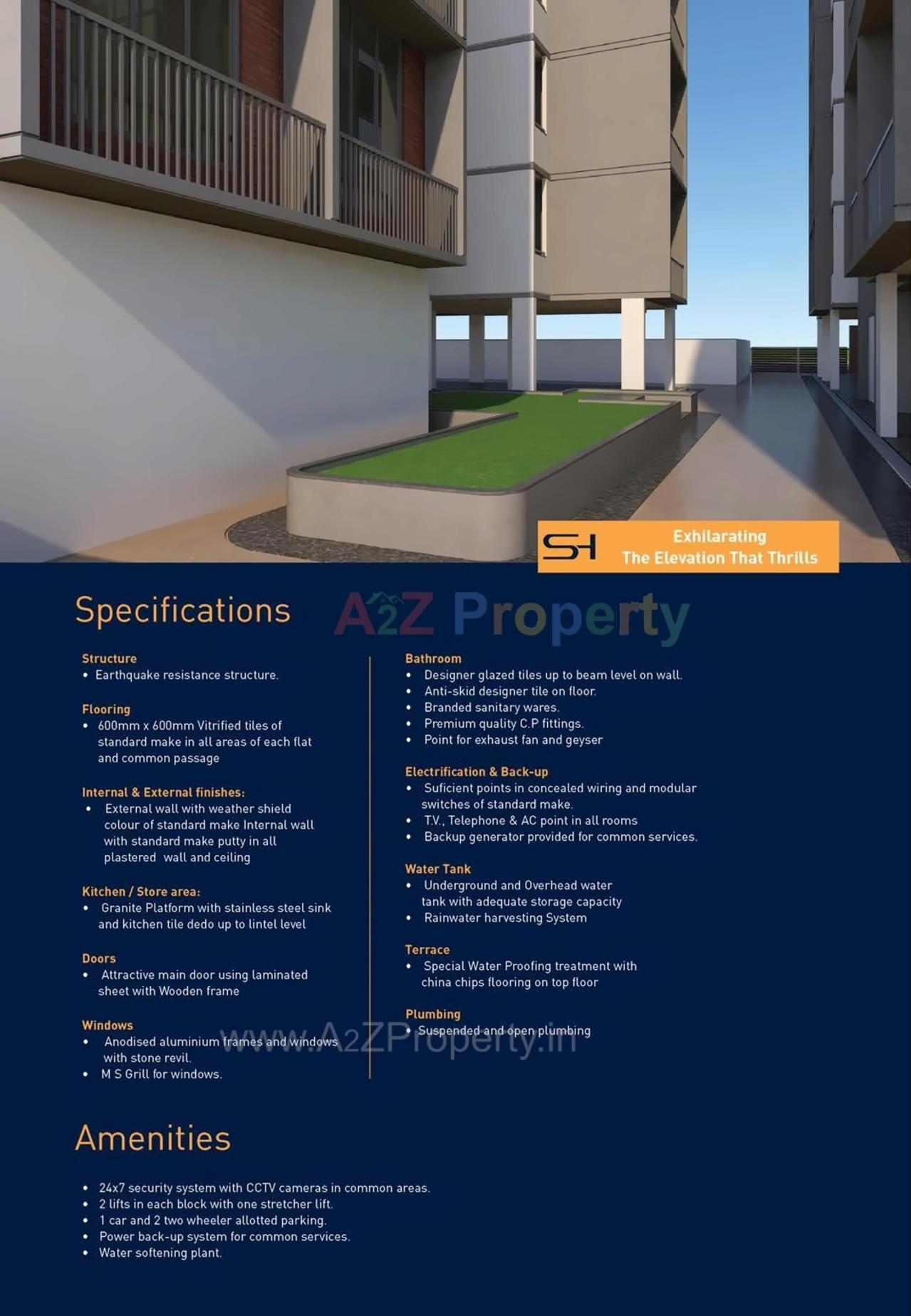 3D Elevation of real estate project Shilaj Homes located at Shilaj, Ahmedabad, Gujarat