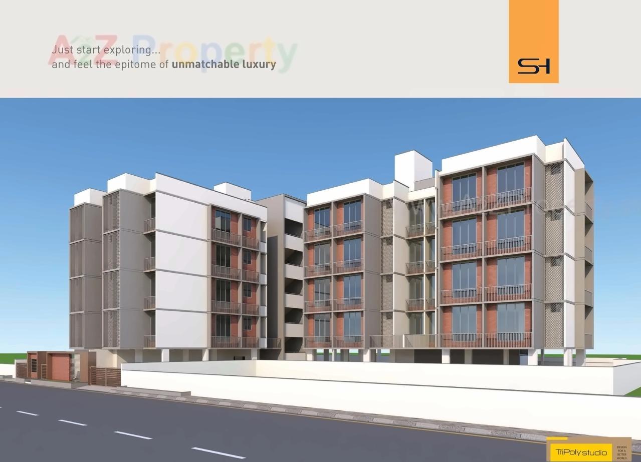 3D Elevation of real estate project Shilaj Homes located at Shilaj, Ahmedabad, Gujarat