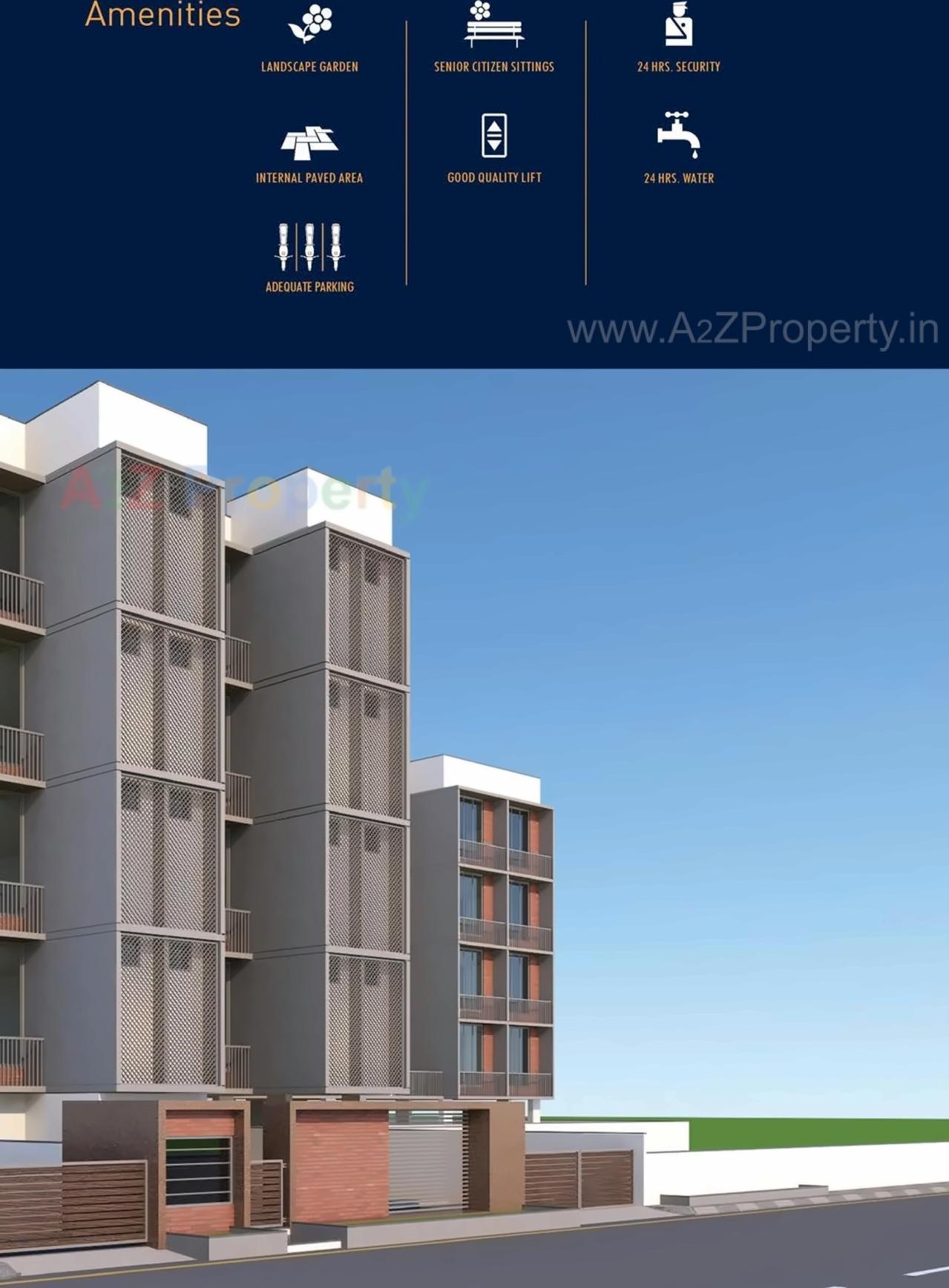 3D Elevation of real estate project Shilaj Homes located at Shilaj, Ahmedabad, Gujarat