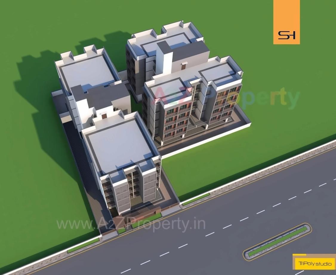 3D Elevation of real estate project Shilaj Homes located at Shilaj, Ahmedabad, Gujarat