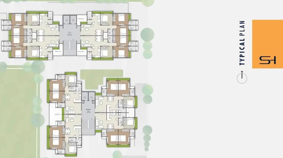 Layout of real estate project Shilaj Homes located at Shilaj, Ahmedabad, Gujarat