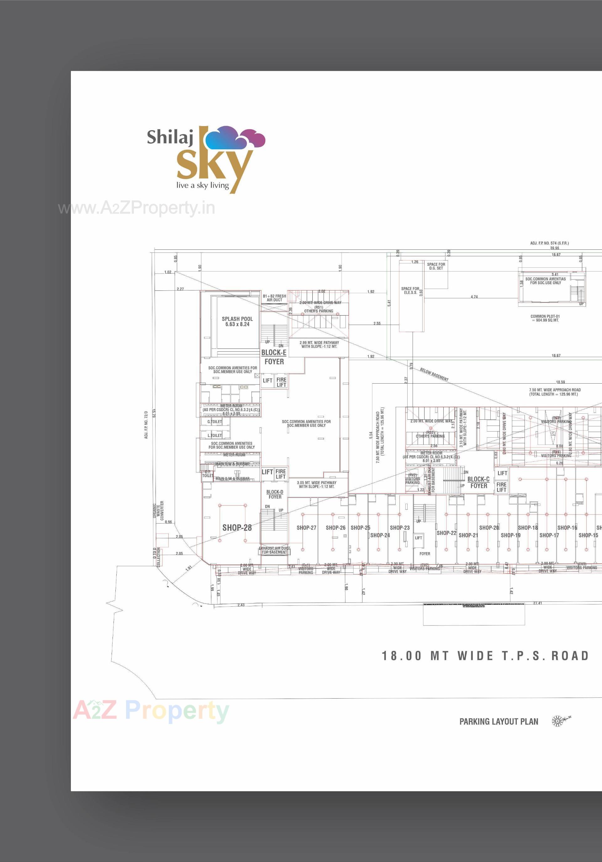 Layout of real estate project Shilaj Sky located at Shilaj, Ahmedabad, Gujarat